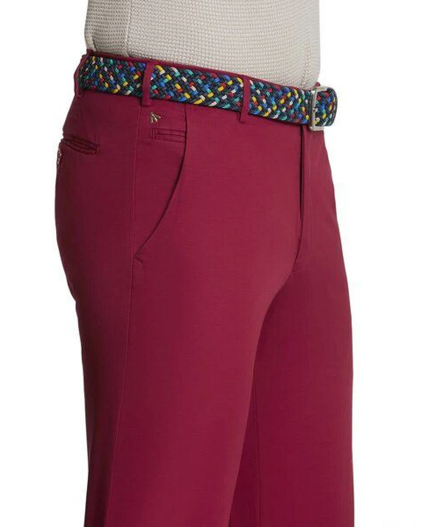 MEYER BAUMWOLLE-SEIDE-SUPER-STRETCH CHINO – Ansicht 3