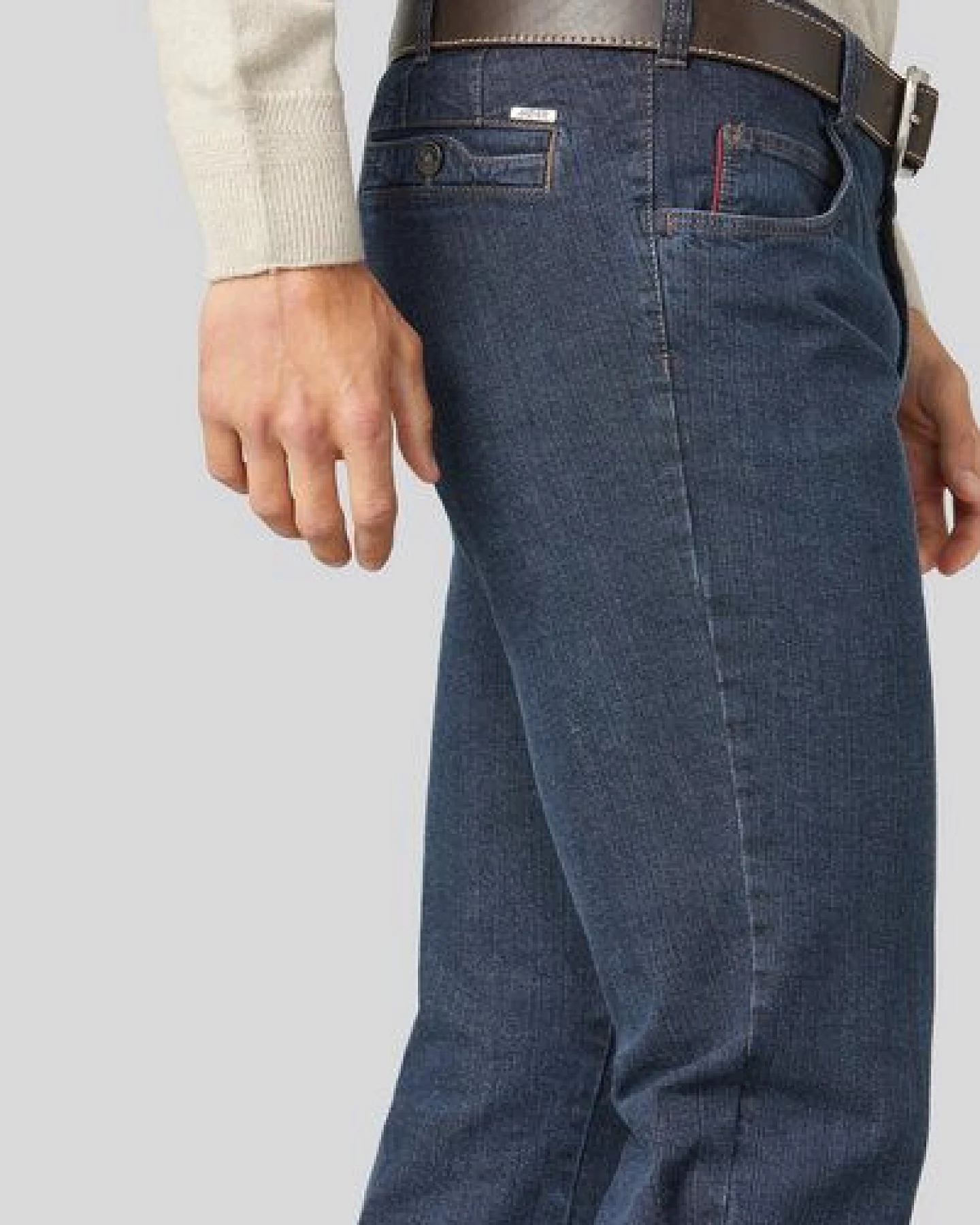 MEYER Struktur Swingpocketjeans – Ansicht 4