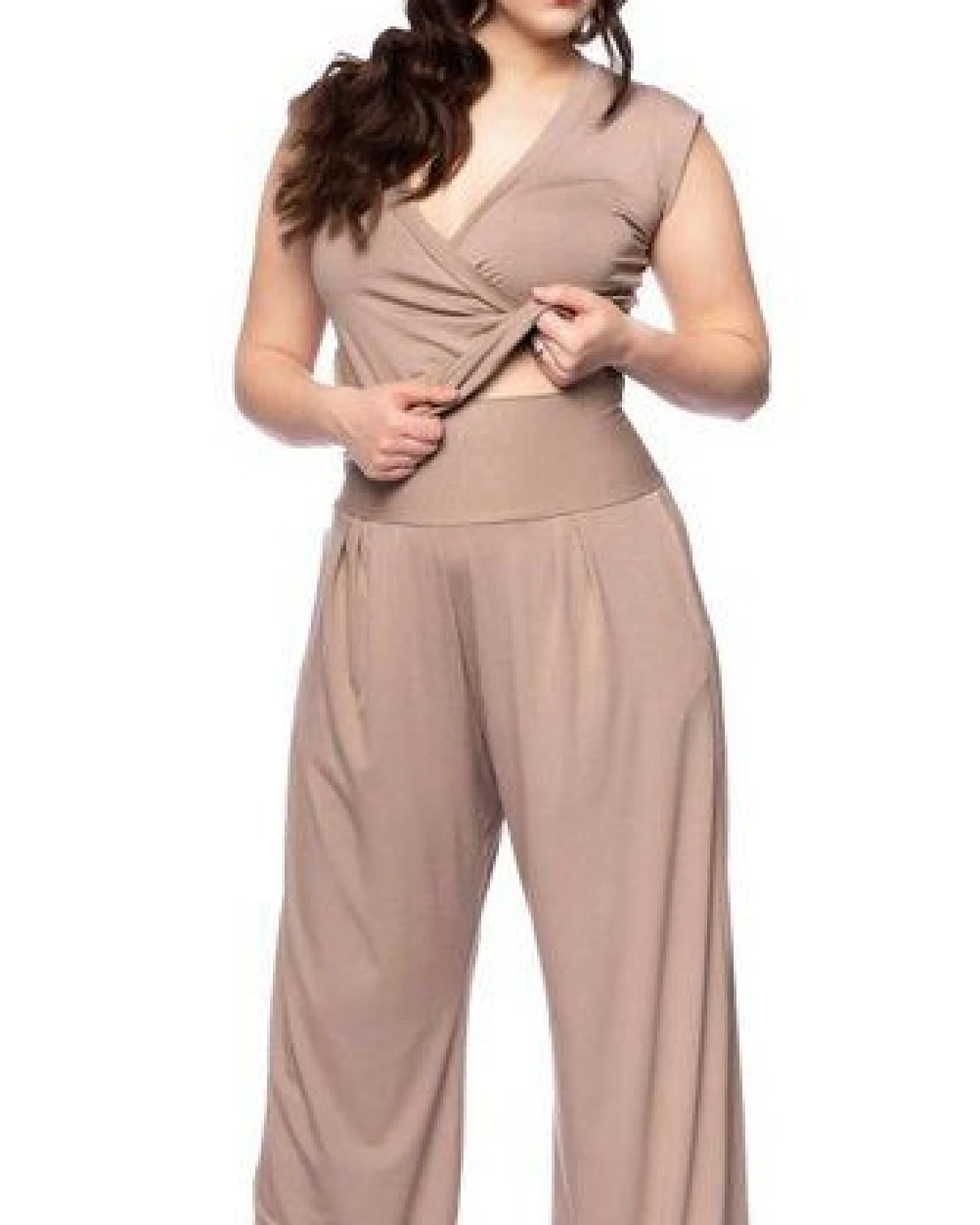 Ingoria RIYA Palazzo-Hose mit Komfortbund und Taschen – Ansicht 3