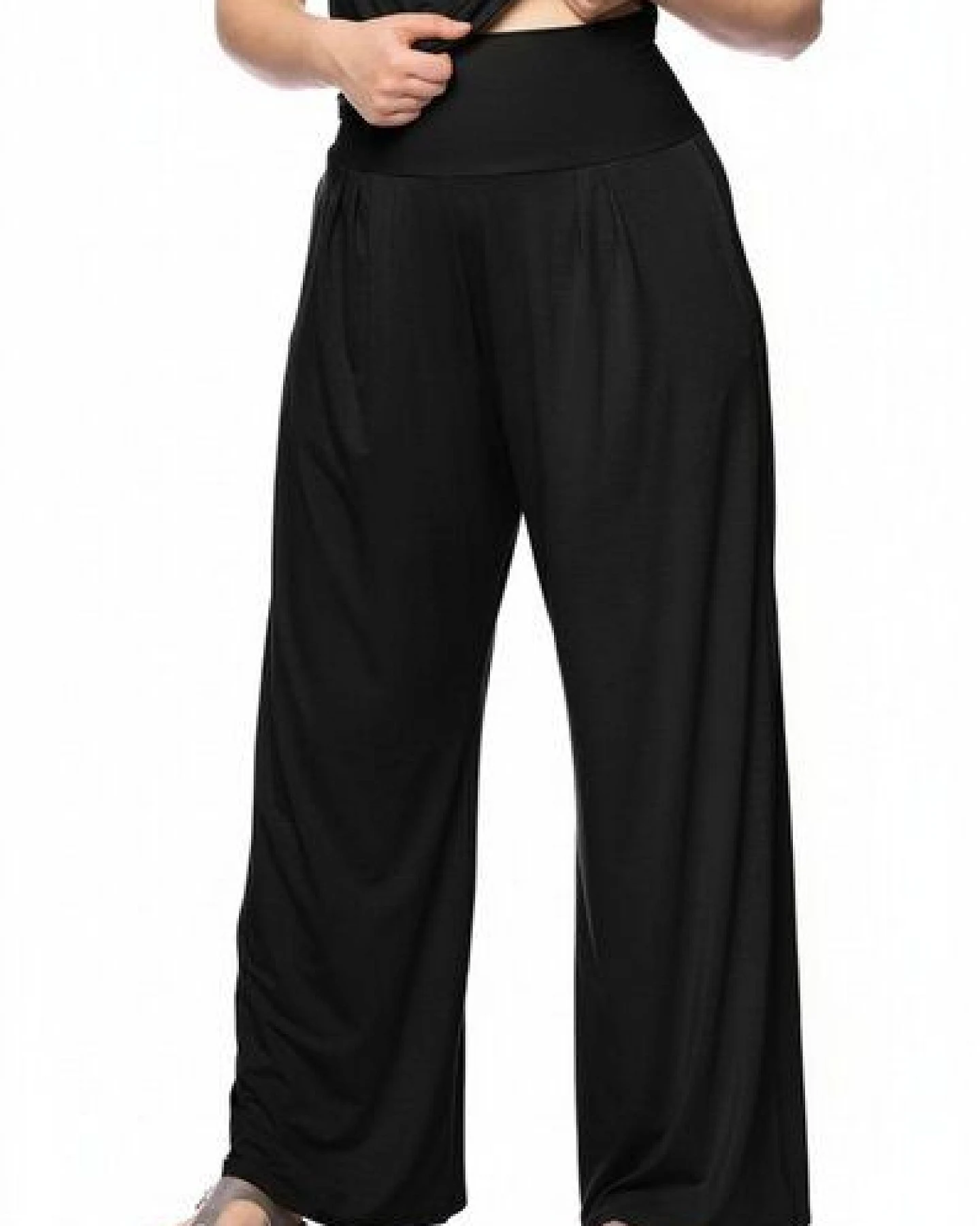 Ingoria RIYA Palazzo-Hose mit Komfortbund und Taschen – Ansicht 2