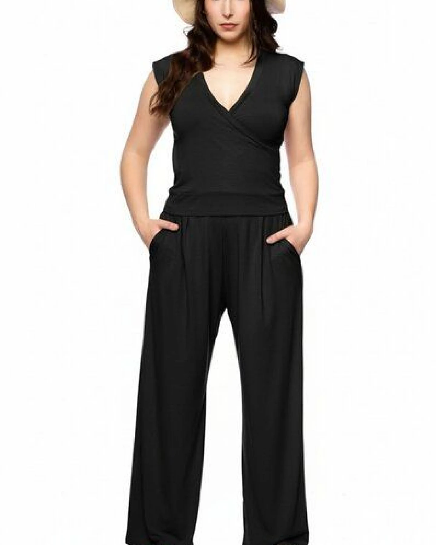 Ingoria RIYA Palazzo-Hose mit Komfortbund und Taschen – Ansicht 3