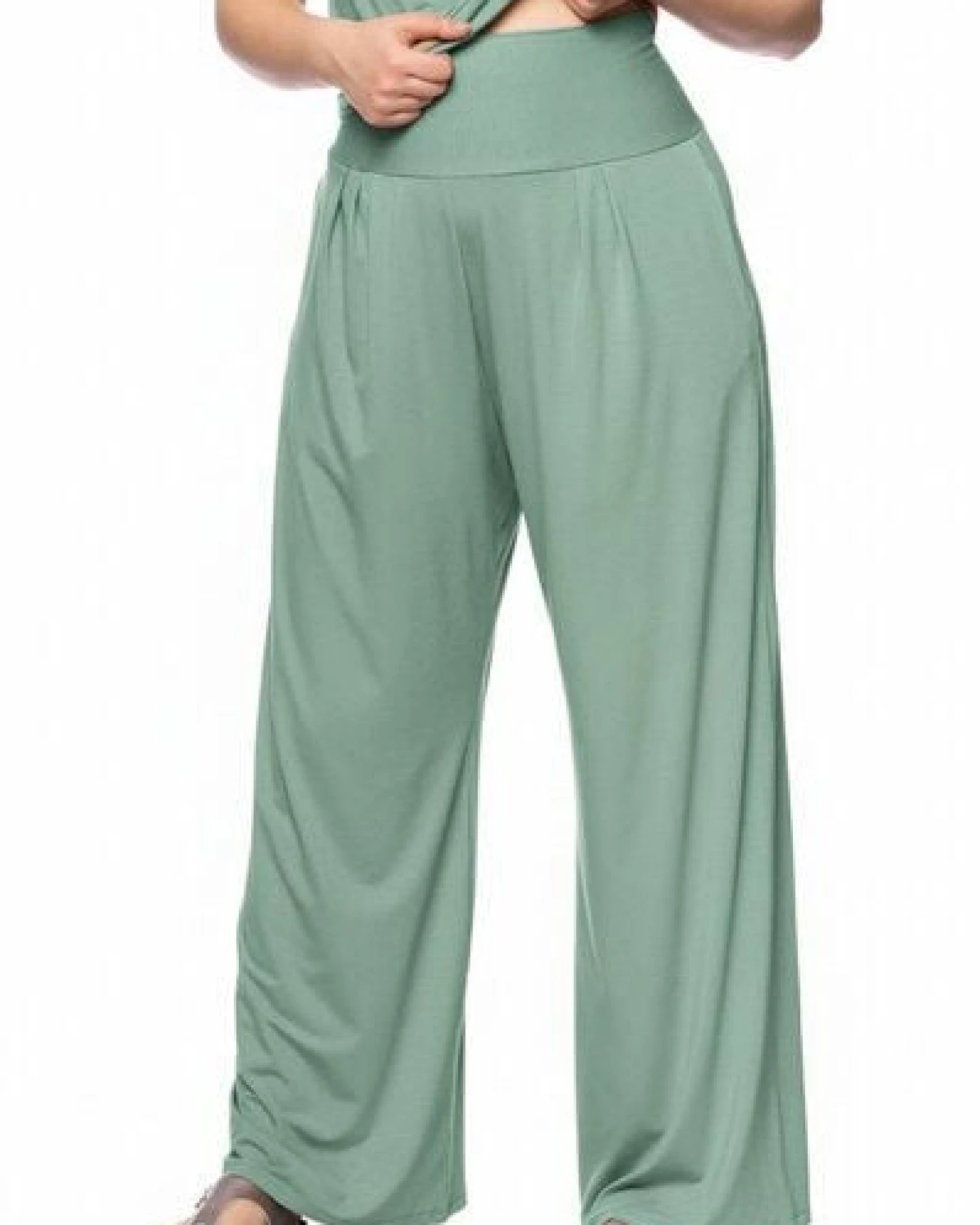 Ingoria RIYA Palazzo-Hose mit Komfortbund und Taschen – Ansicht 4