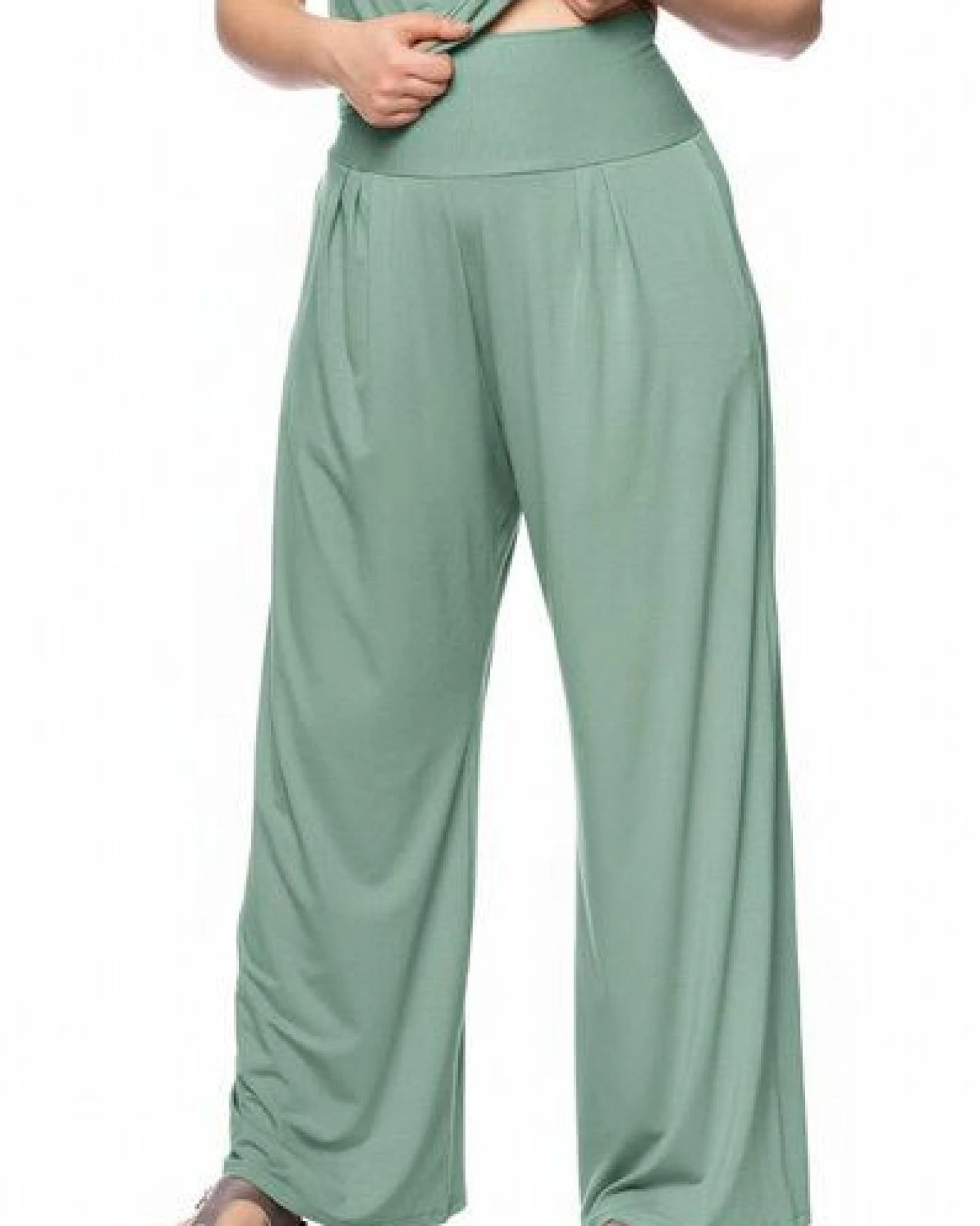 Ingoria RIYA Palazzo-Hose mit Komfortbund und Taschen – Ansicht 3