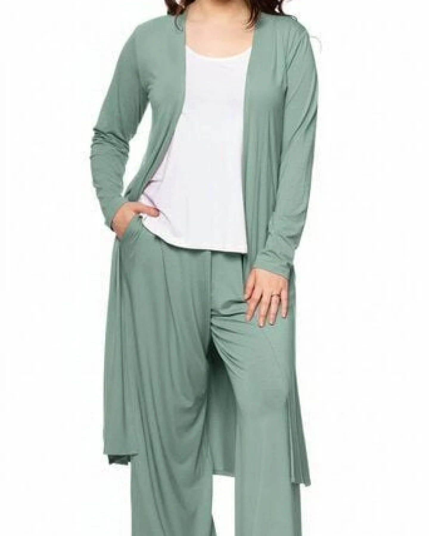 Ingoria RIYA Palazzo-Hose mit Komfortbund und Taschen – Ansicht 3