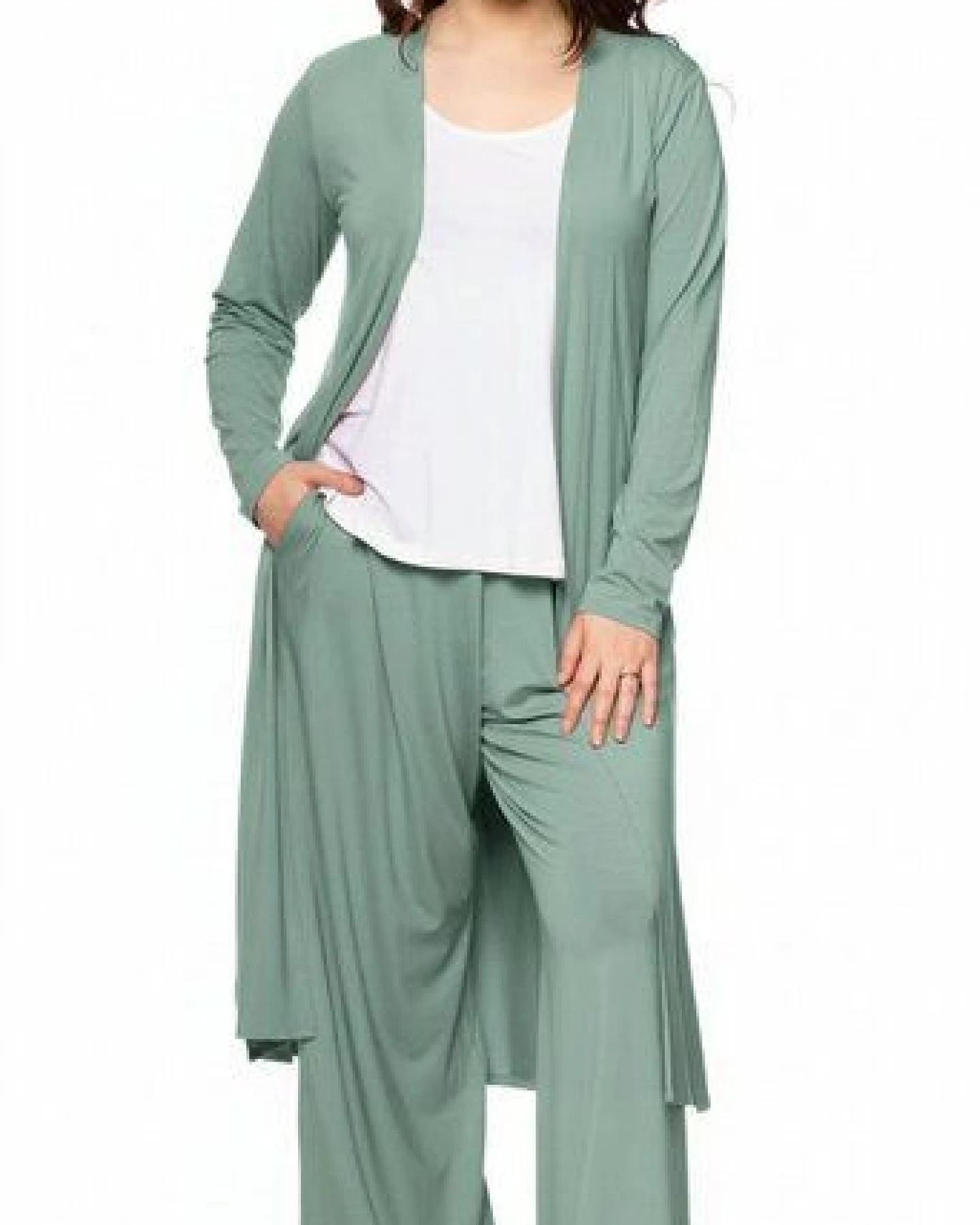 Ingoria RIYA Palazzo-Hose mit Komfortbund und Taschen – Ansicht 2