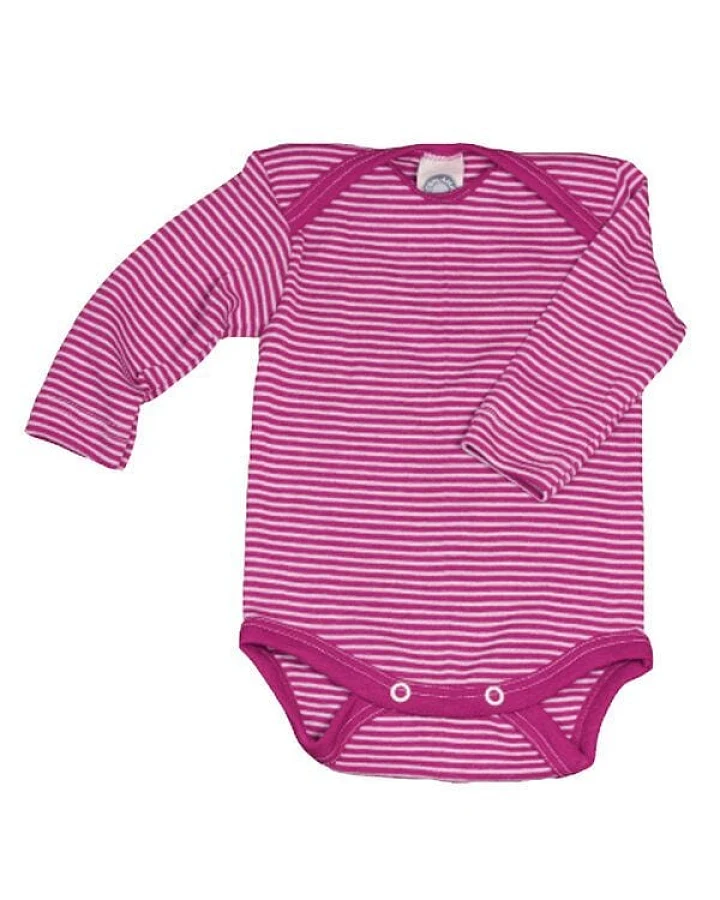 Produktseite: Cosilana Baby-Body Langarm Wolle Seide