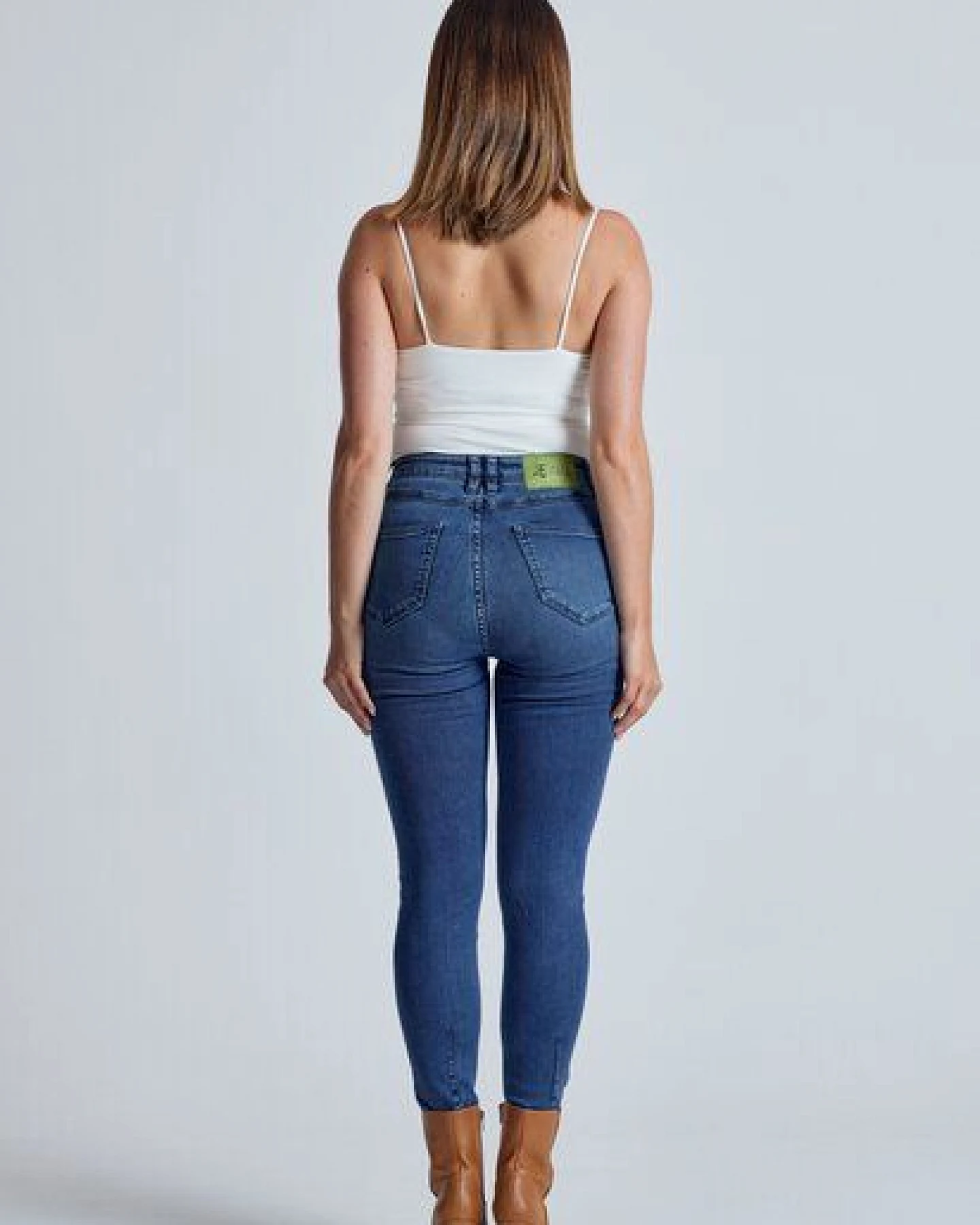 Flax and Loom High Waist Skinny Jeans Modell: Nina – Ansicht 3