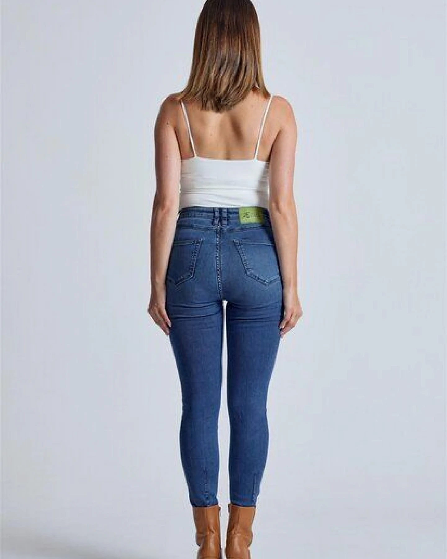 Flax and Loom High Waist Skinny Jeans Modell: Nina – Ansicht 3