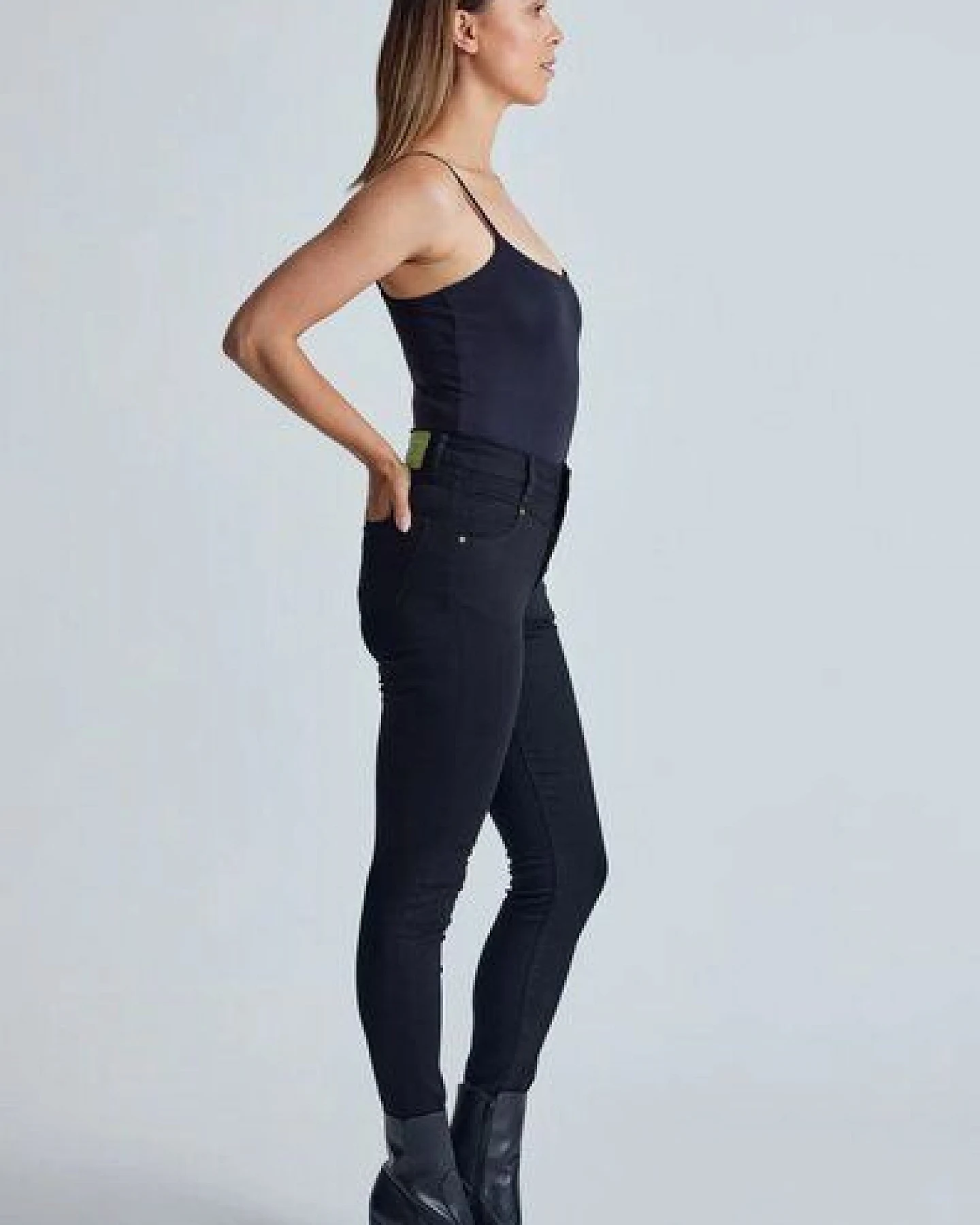 Flax and Loom High Waist Skinny Jeans Modell: Nina – Ansicht 2