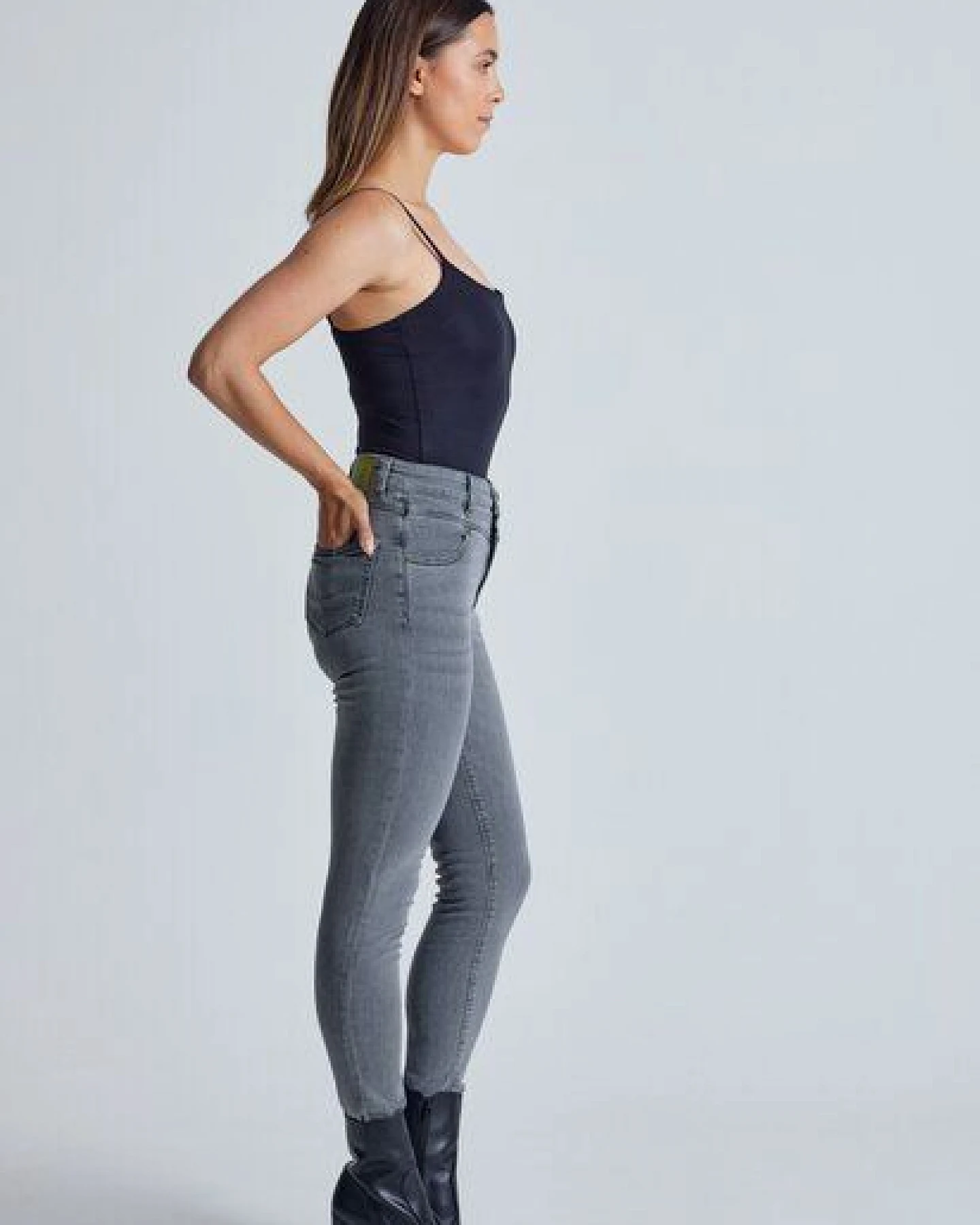 Flax and Loom High Waist Skinny Jeans Modell: Nina – Ansicht 2