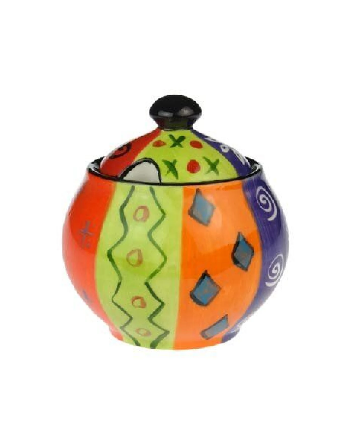 Kapula Candles Multicoloured Ethnic - Zuckerdose - Kapula Keramik – Ansicht 2