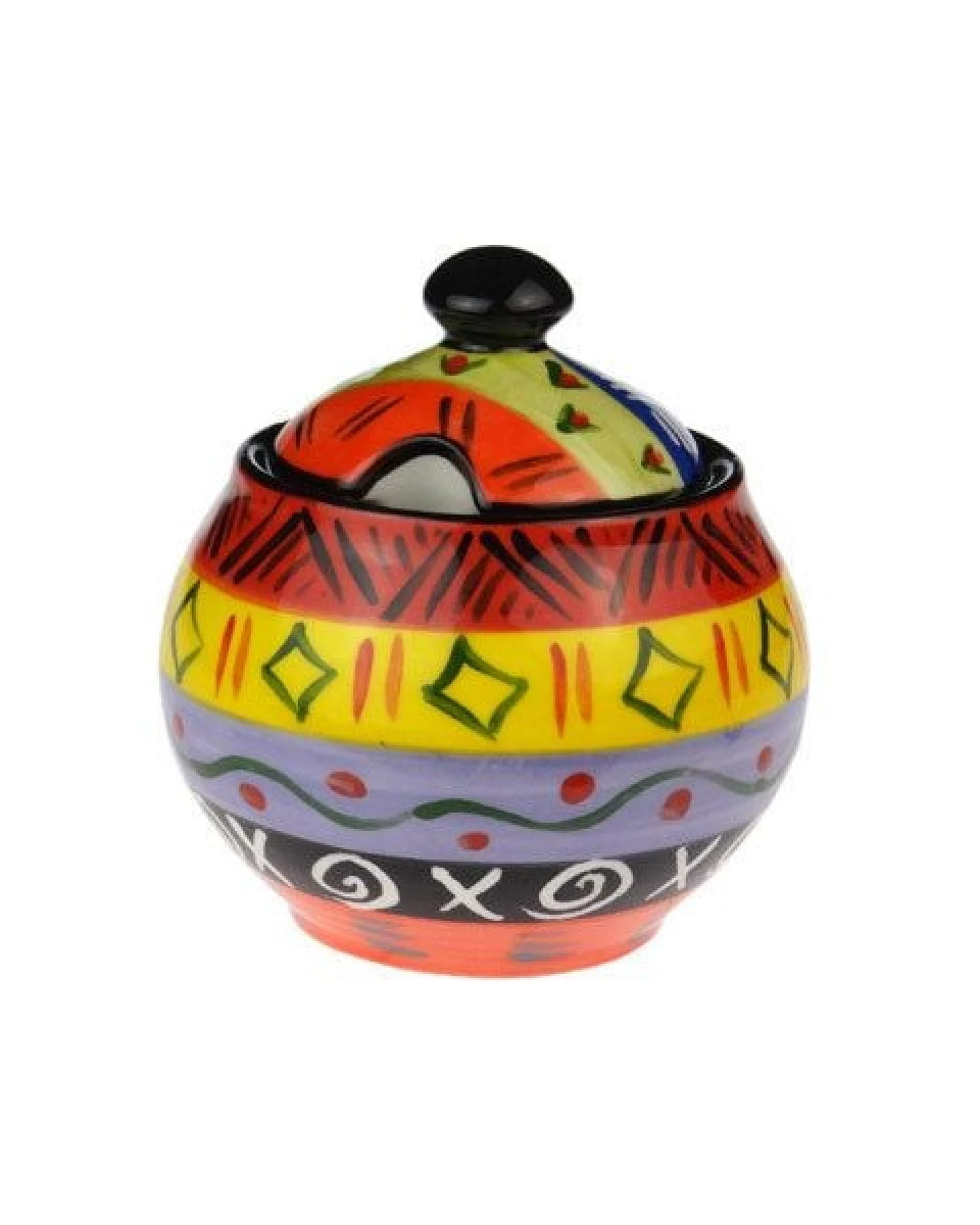 Kapula Candles Multicoloured Ethnic - Zuckerdose - Kapula Keramik – Ansicht 3
