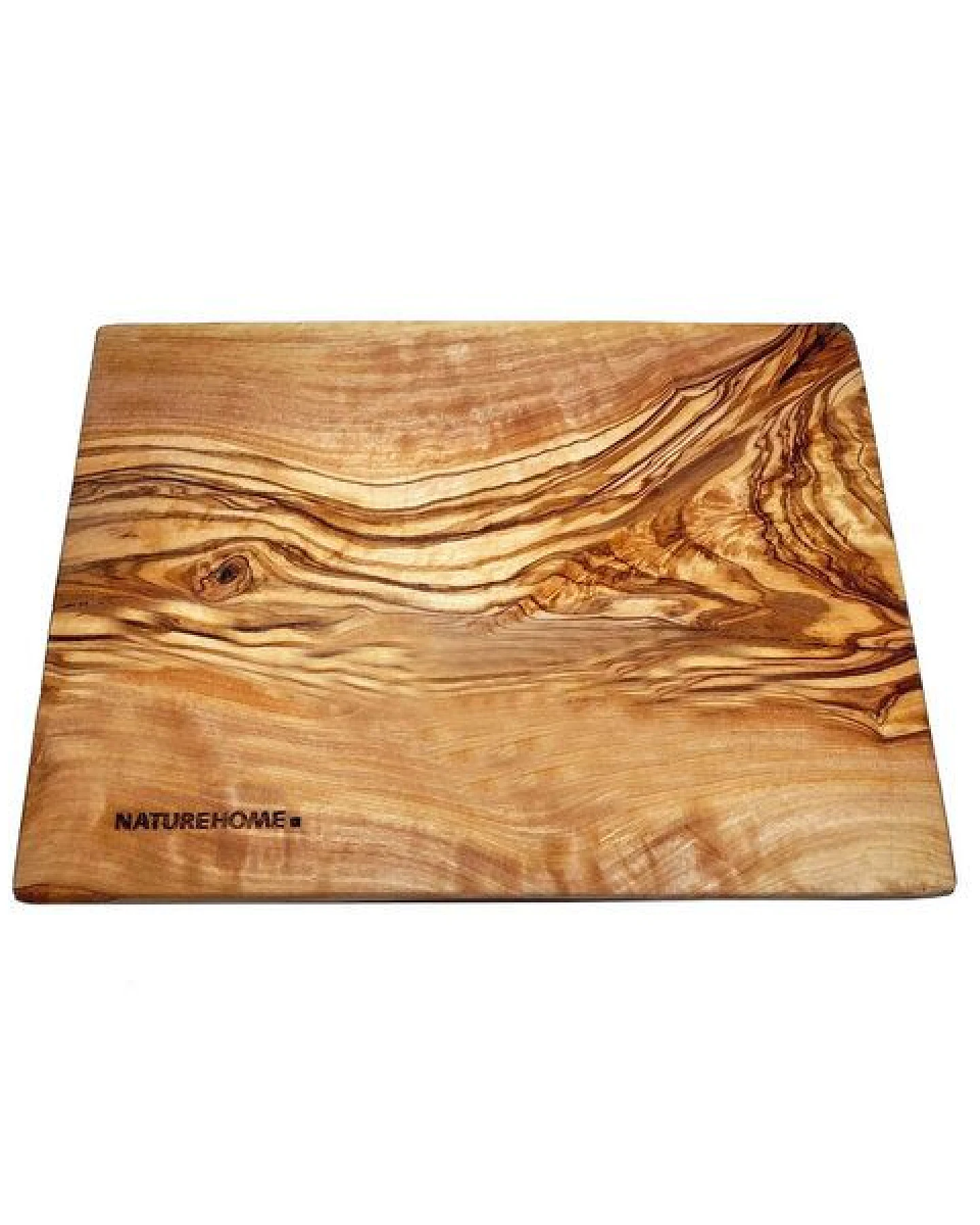NATUREHOME Kuchen-Teller Frühstücksbrett Olivenholz 25x15 cm und Sets – Ansicht 3