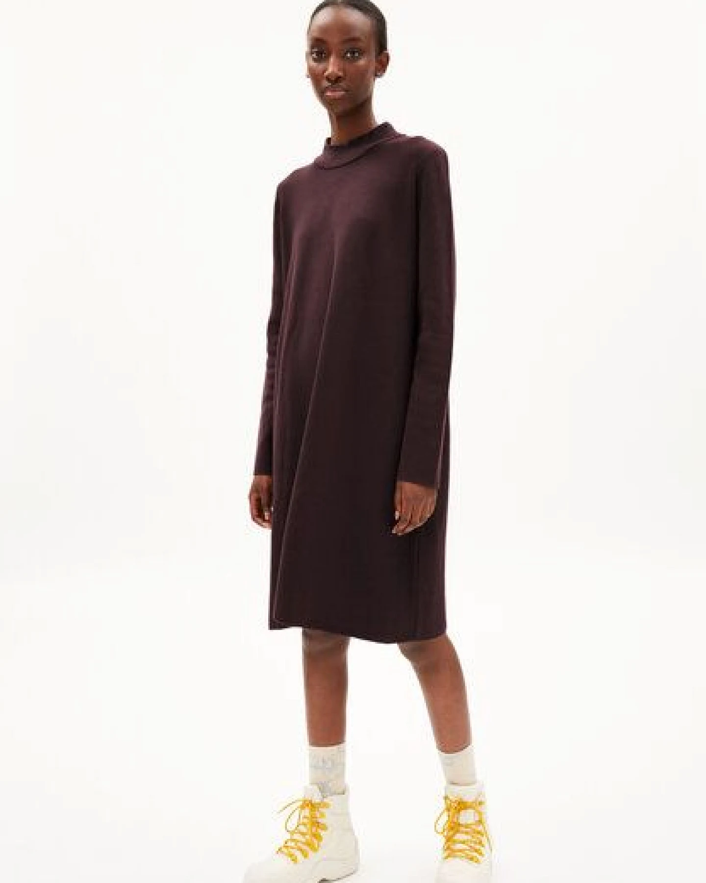 ARMEDANGELS FRIADAA - Damen Strickkleid Relaxed Fit aus Bio-Baumwolle – Ansicht 4