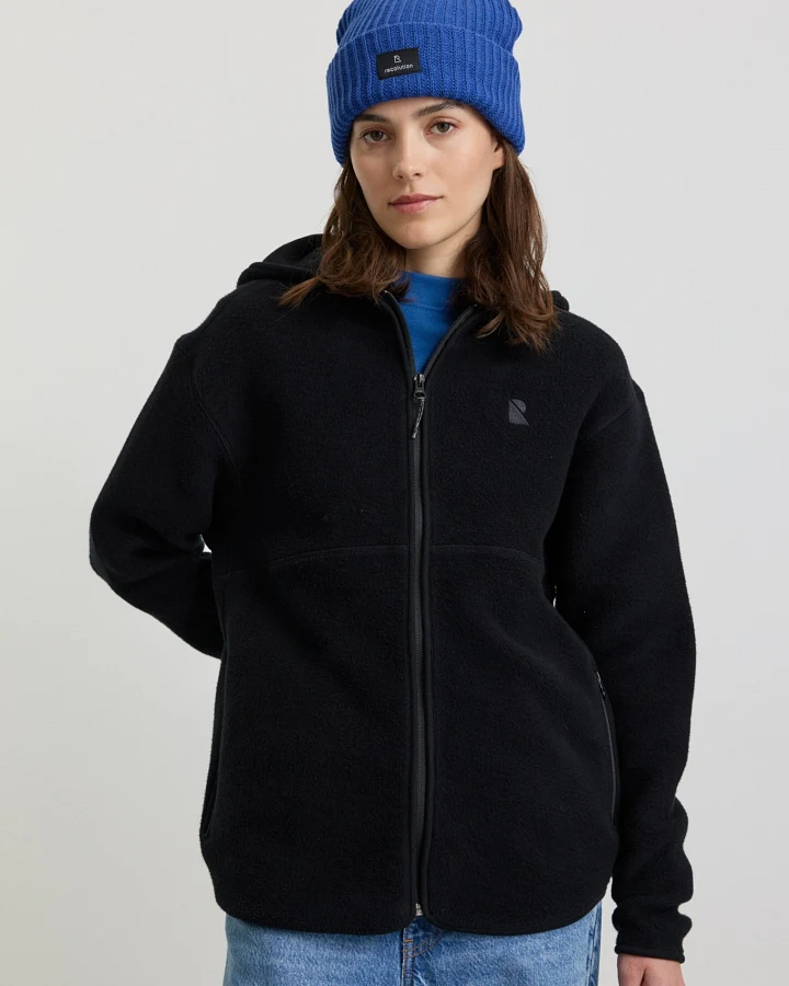 Recolution Damen vegan Kapuzenjacke Althenia Schwarz