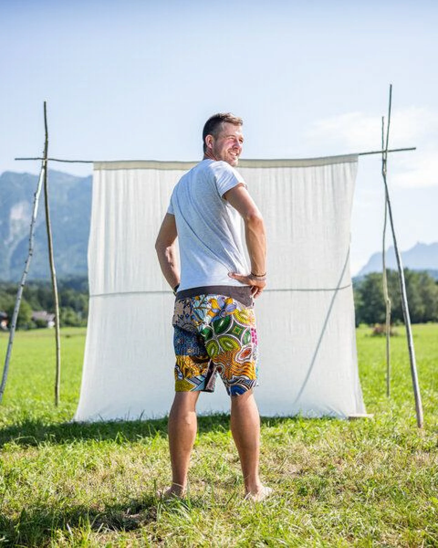 JUAdesign Sommer Short - SLIM-SHORT Herren, leuchtend, lässig, luftig – Ansicht 2