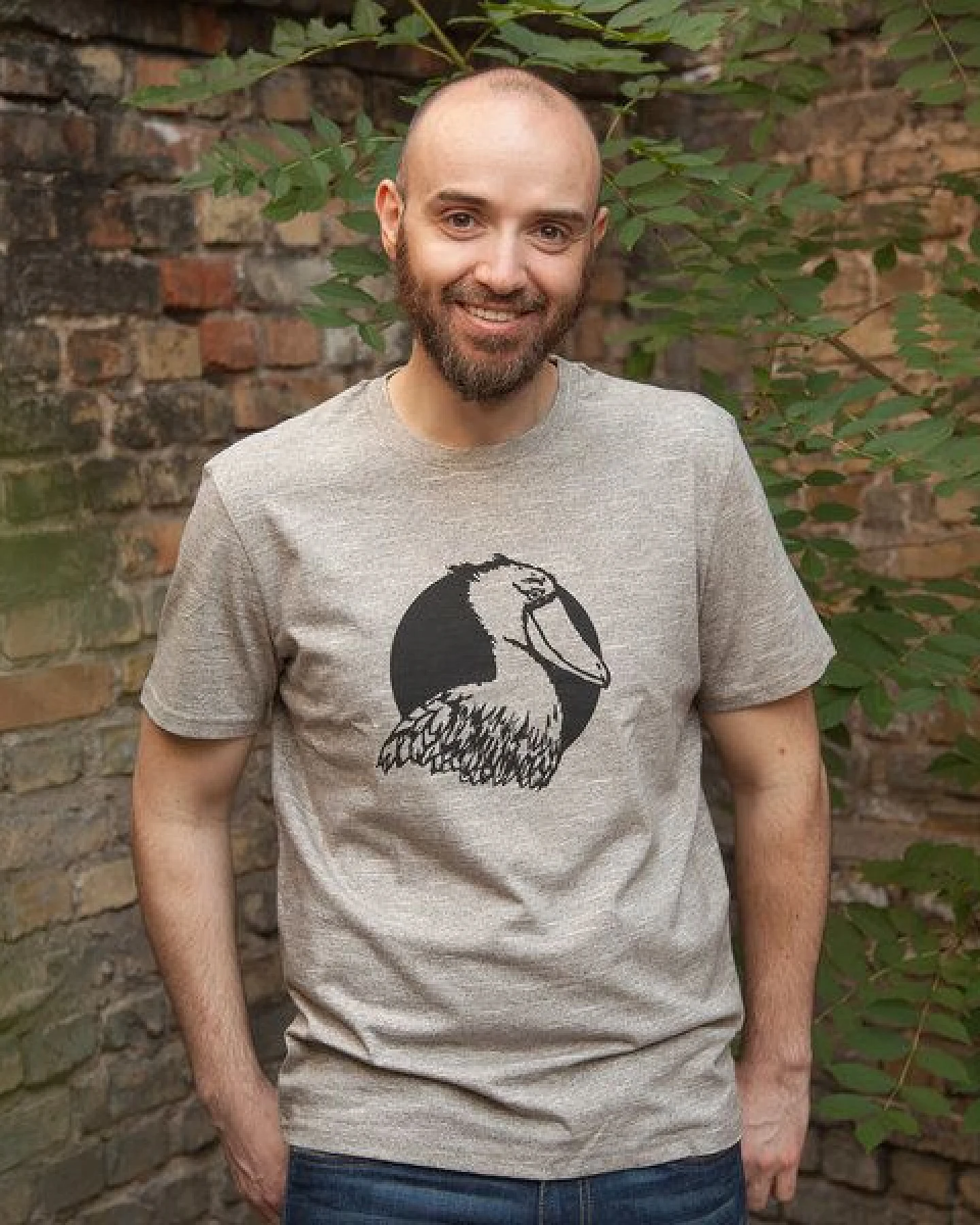 päfjes Sally Schuhschnabel - Fair Wear Männer Bio T-Shirt - Heather – Ansicht 2