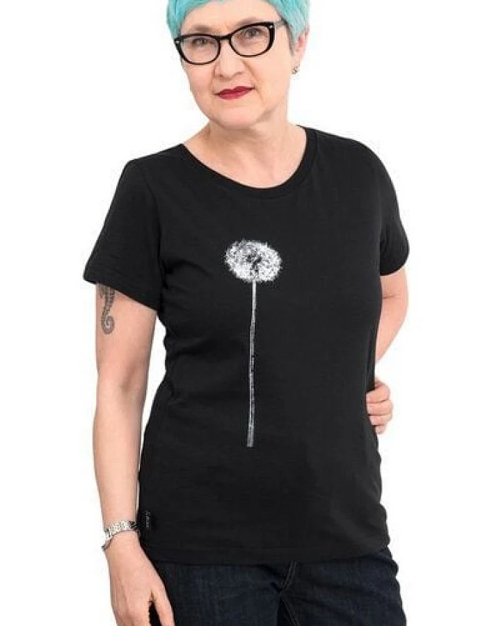 Hirschkind Fair-Trade-Frauenshirt "Pusteblume" - Made in Kenia -