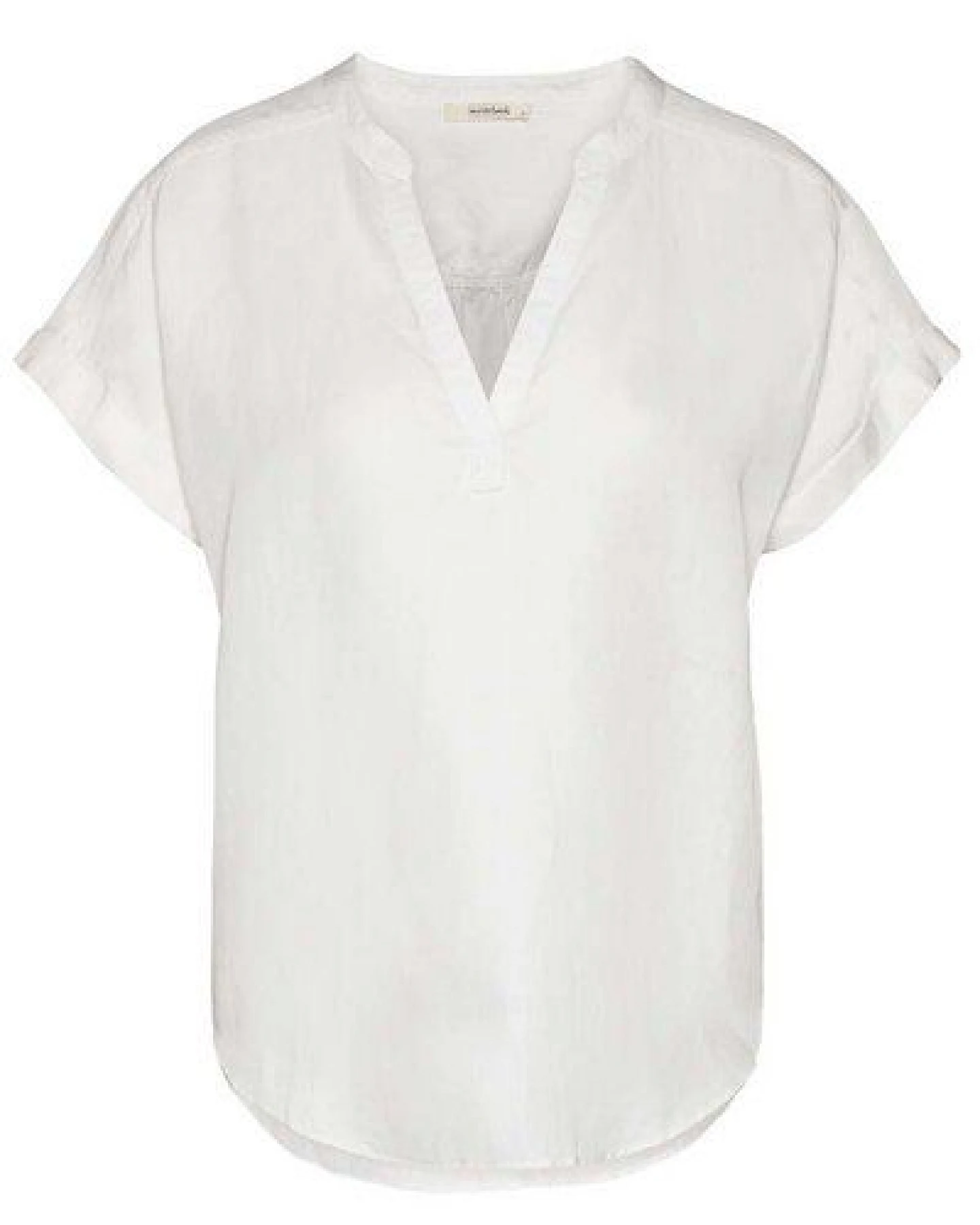 Wunderwerk Damen Bluse kurzärmelig aus Leinen und TENCEL "Henley Blouse 1/2" – Ansicht 2