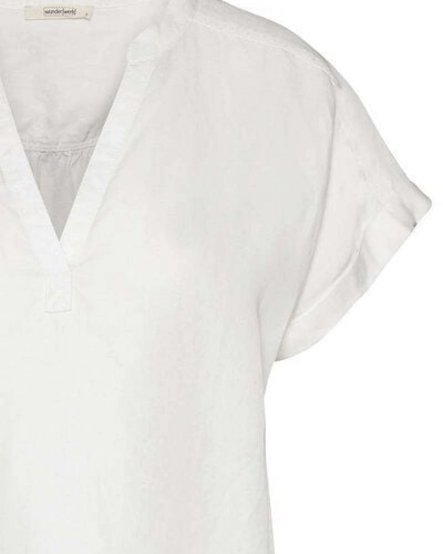 Wunderwerk Damen Bluse kurzärmelig aus Leinen und TENCEL "Henley Blouse 1/2" – Ansicht 4