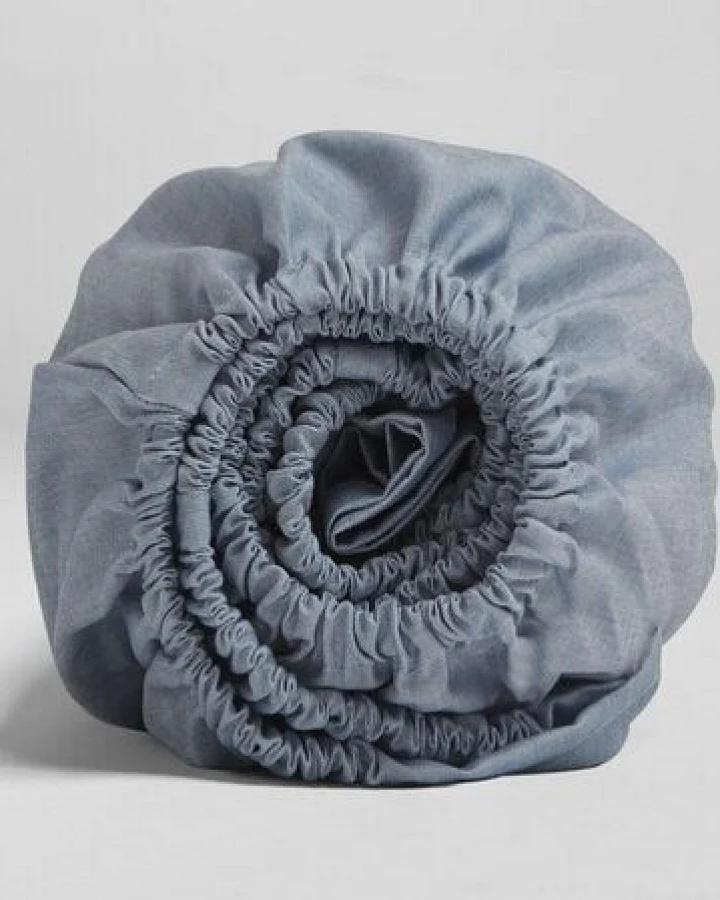 Yumeko Spannbettlaken Bio-Baumwolle TENCEL Chambray
