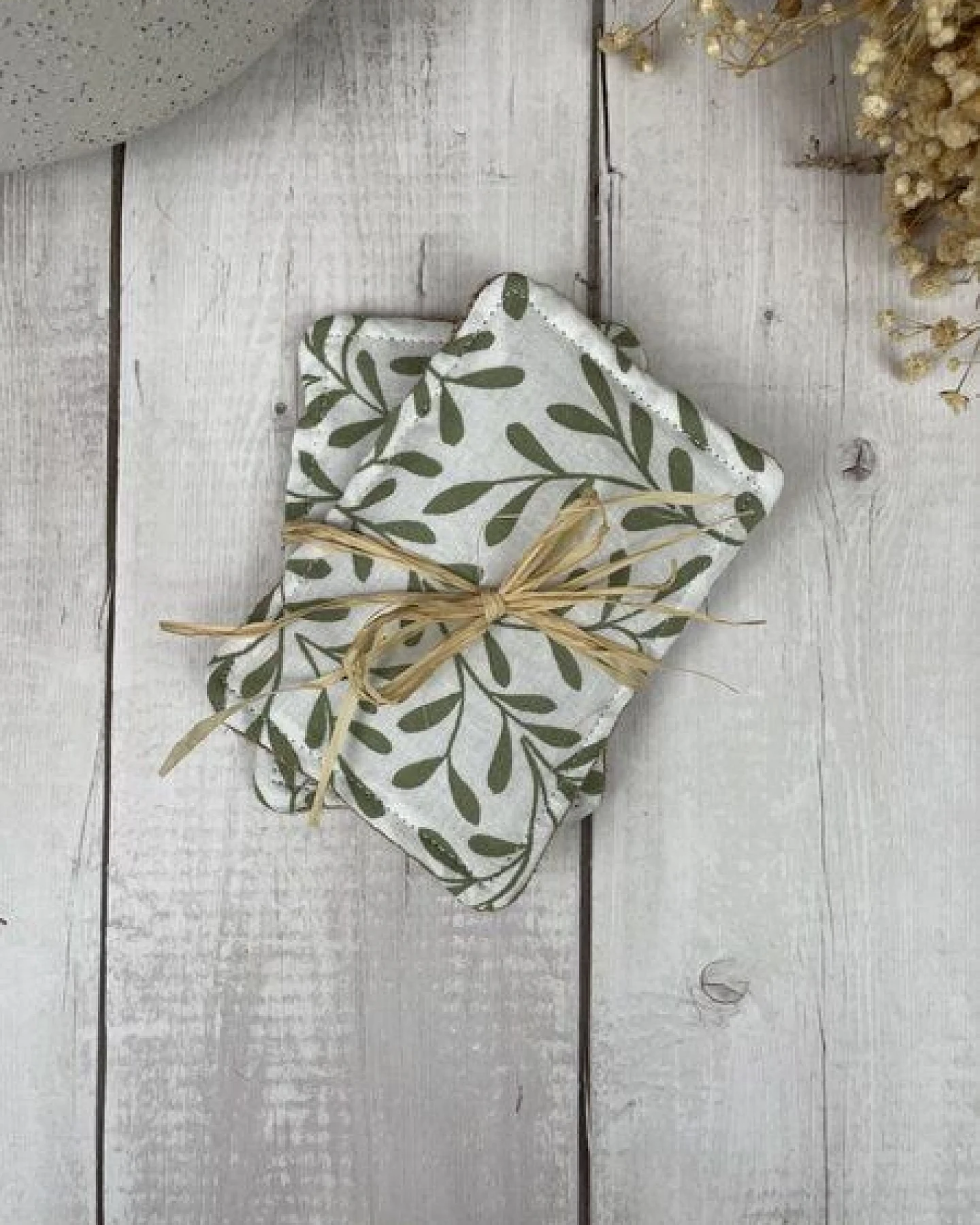Stoffretter waschbare Upcycling Spülschwämme- 2er Set, Jute, Baumwolle – Ansicht 3