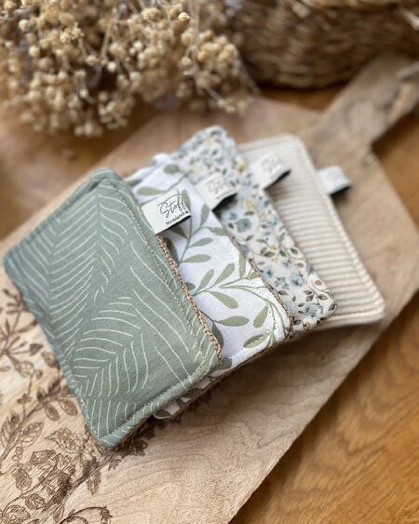 Stoffretter waschbare Upcycling Spülschwämme- 2er Set, Jute, Baumwolle – Ansicht 4
