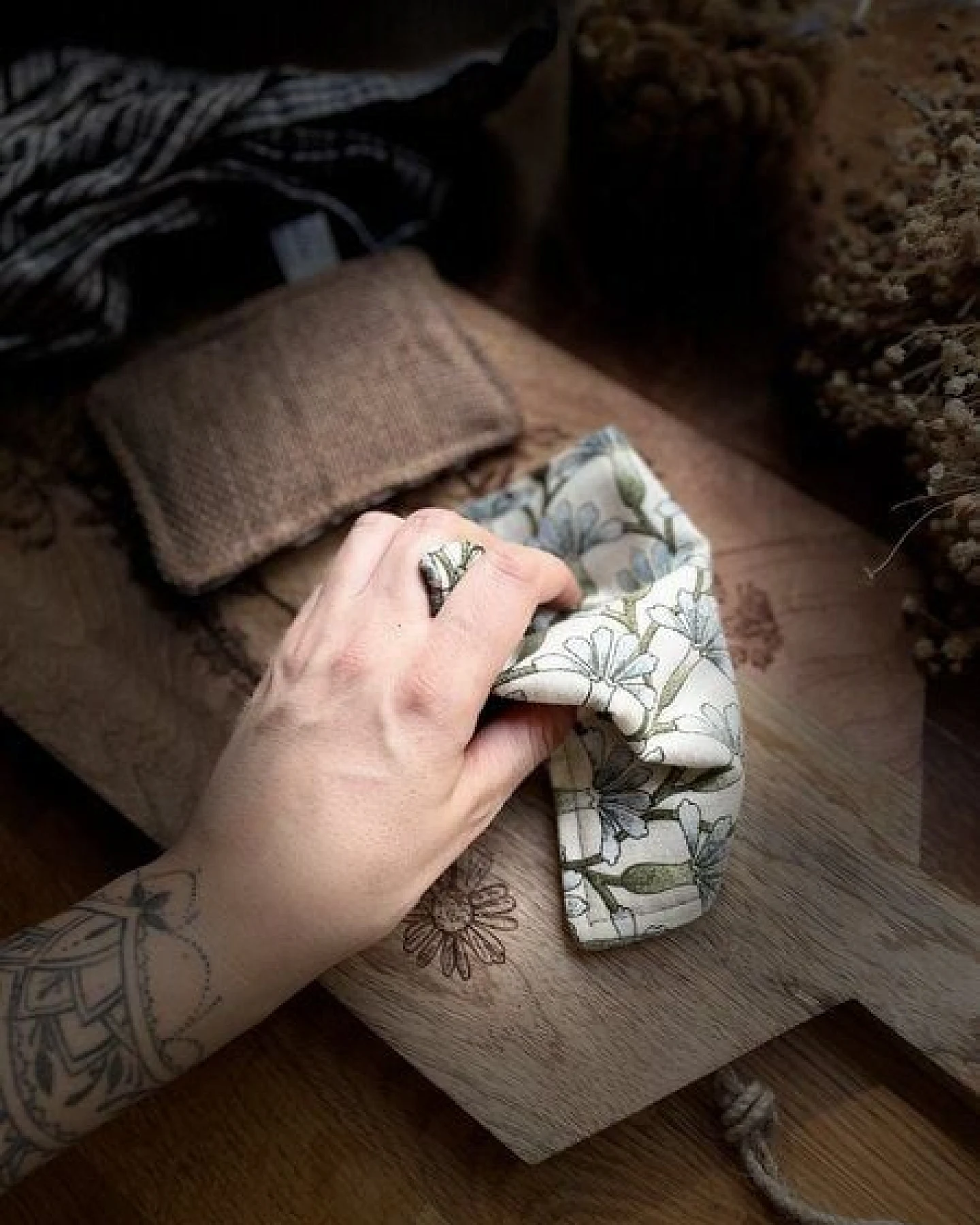 Stoffretter waschbare Upcycling Spültücher - Waffelpiqué 2er Set, – Ansicht 2