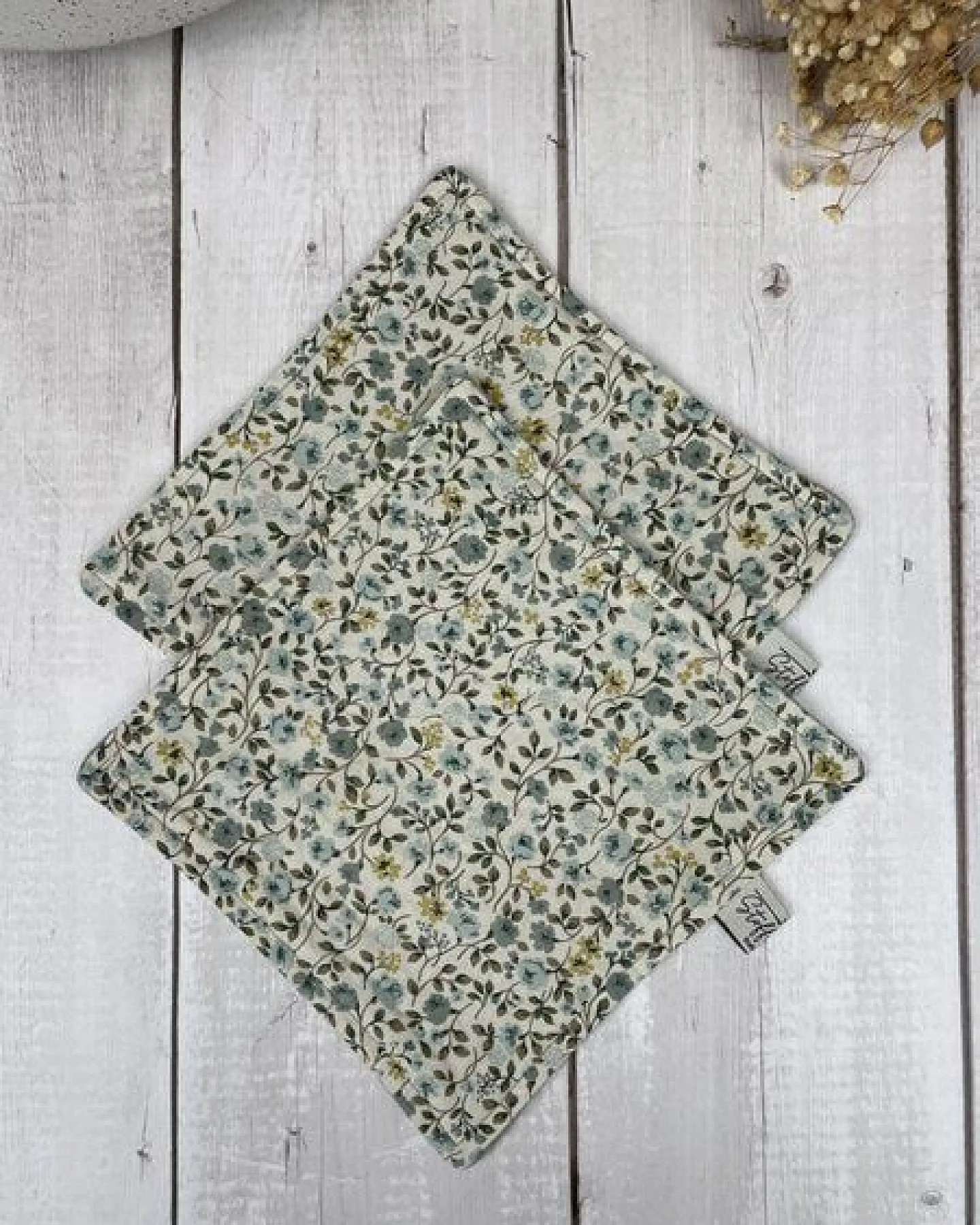 Stoffretter waschbare Upcycling Spültücher - Waffelpiqué 2er Set, – Ansicht 3