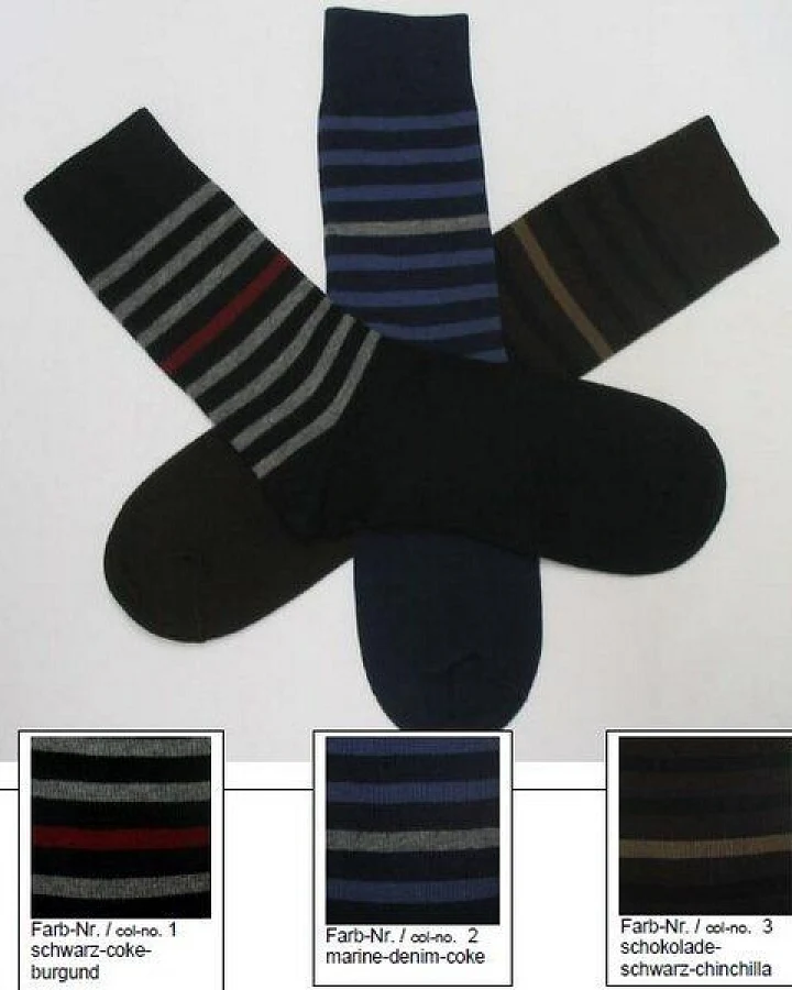 grödo Socken/Strümpfe, halbgeringelt/uni ver.Farben 52184 Biobaumwolle unisex