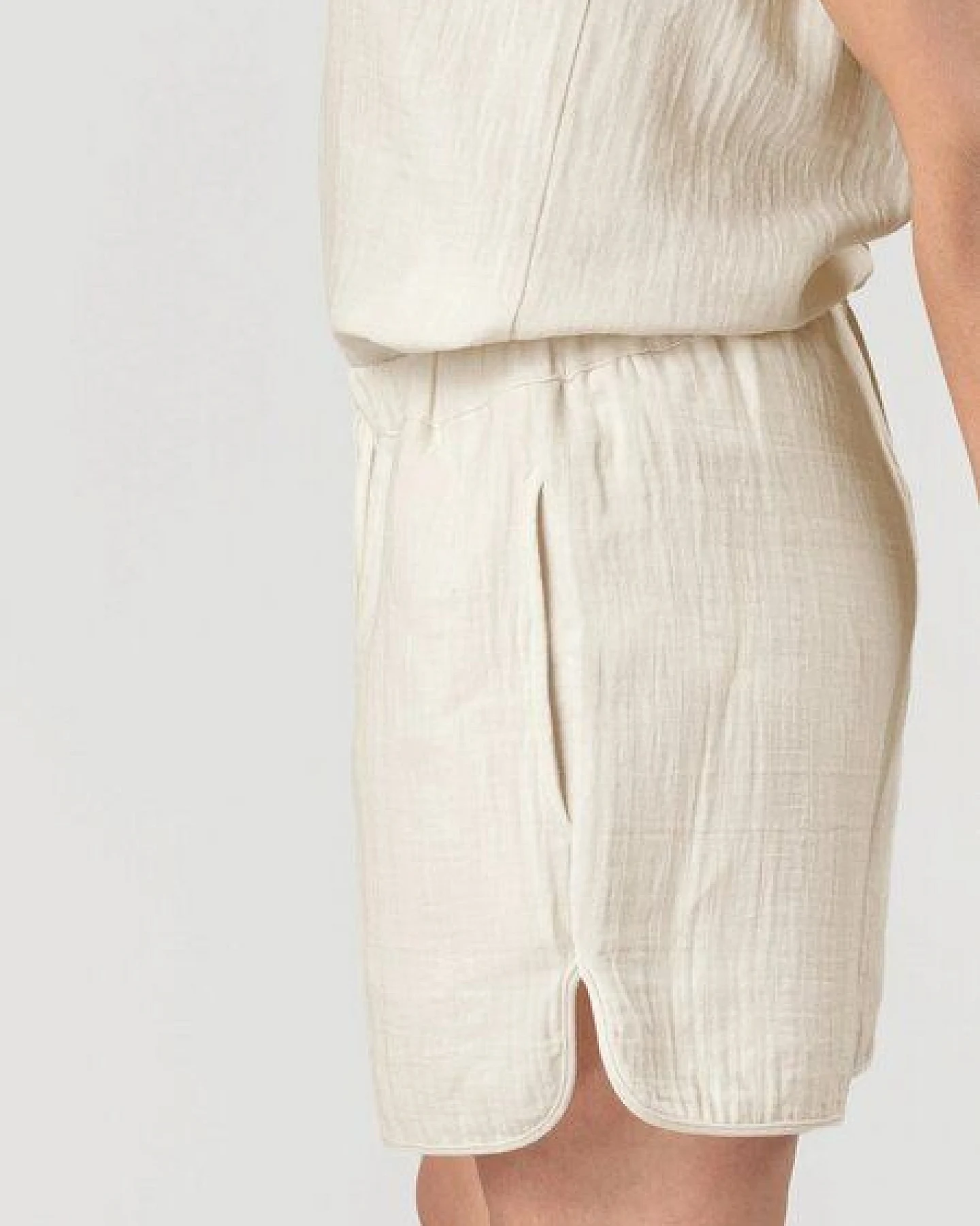erlich textil Fiona kurze Schlafshorts aus Baumwolle, made in Germany – Ansicht 4
