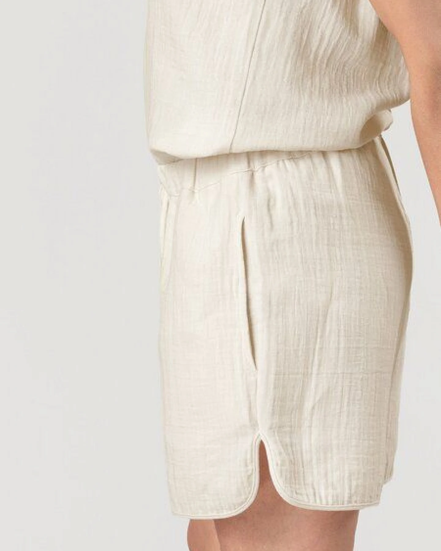 erlich textil Fiona lange Mousseline Hose aus Bio-Baumwolle, made in Europe – Ansicht 2