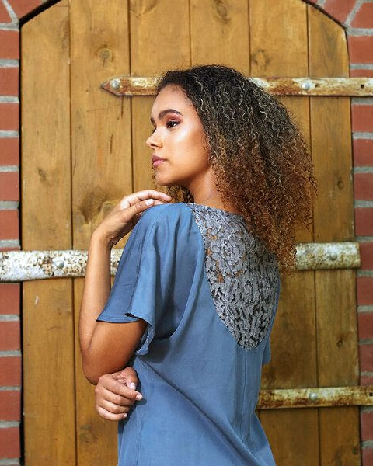 WiDDA berlin Kleid "LACE" aus Tencel mit Spitze im Rücken – Ansicht 3