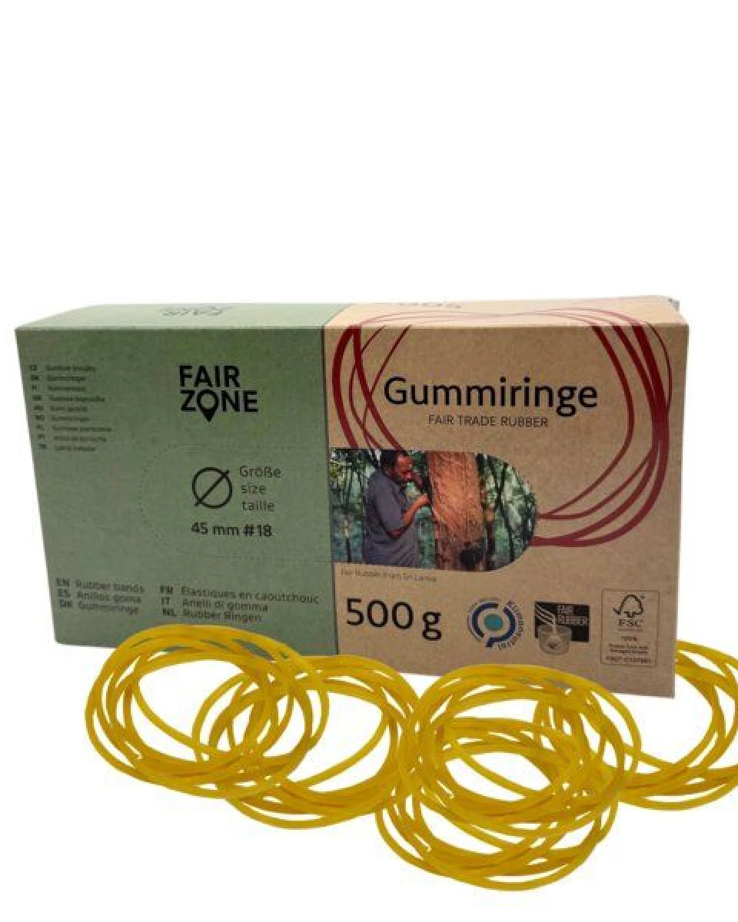 FAIR ZONE Gummiringe aus Naturkautschuk - 70 & 500 Gramm versch. Größen – Ansicht 3