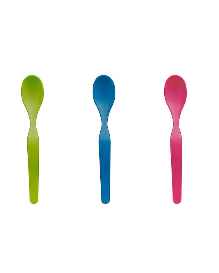 ajaa! 3er-Set Babylöffel (Lime, Blue, Pink)