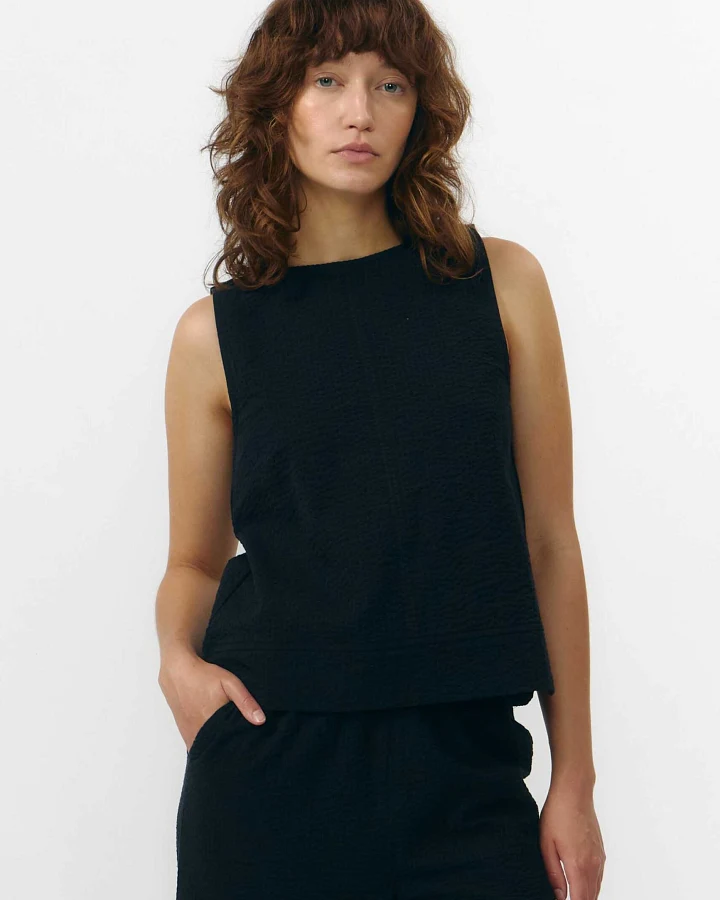 SUITE13LAB Damen vegan Top Aruba Schwarz