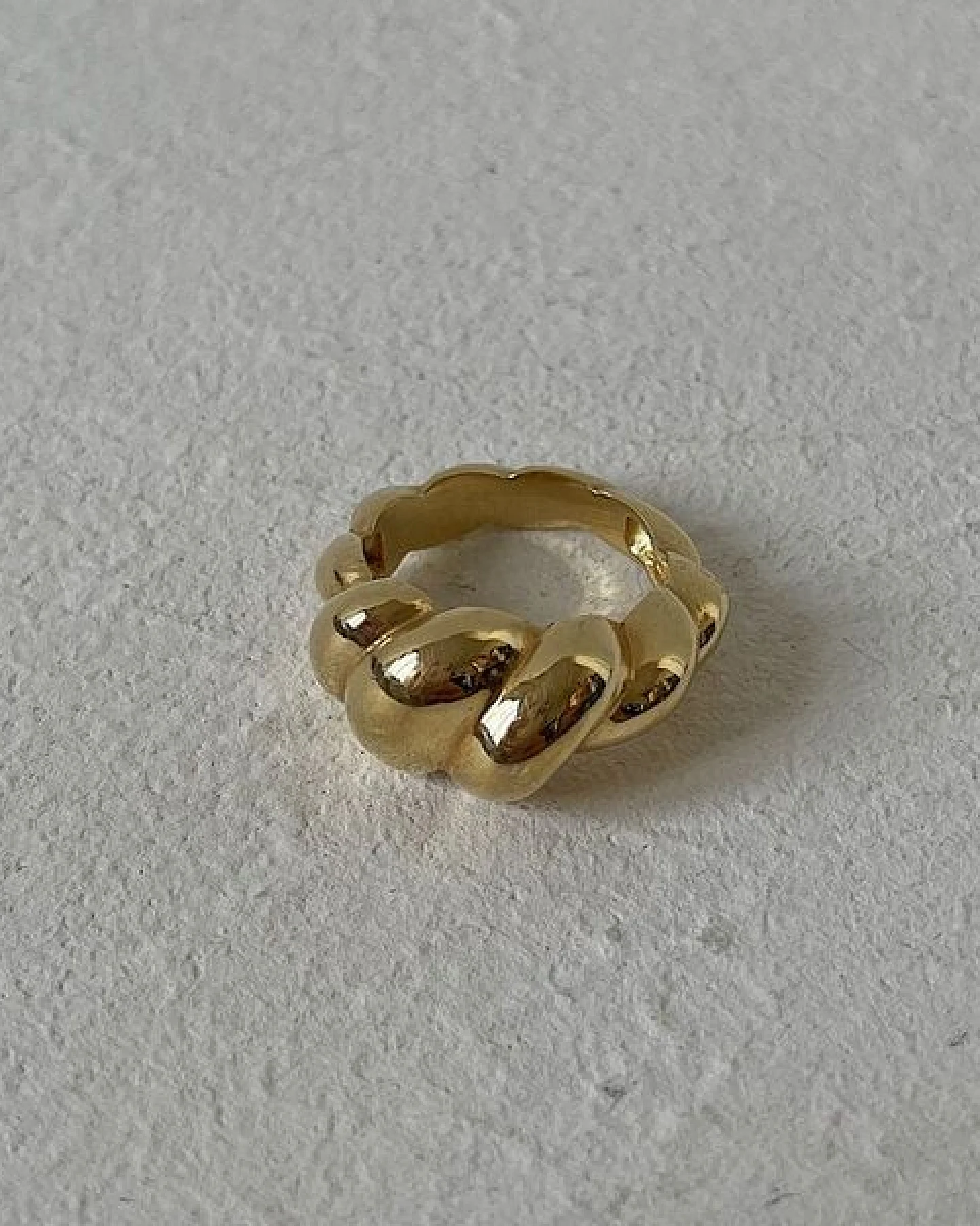 noemvri fashion label Croissant Ring asymmetrisch – Ansicht 3