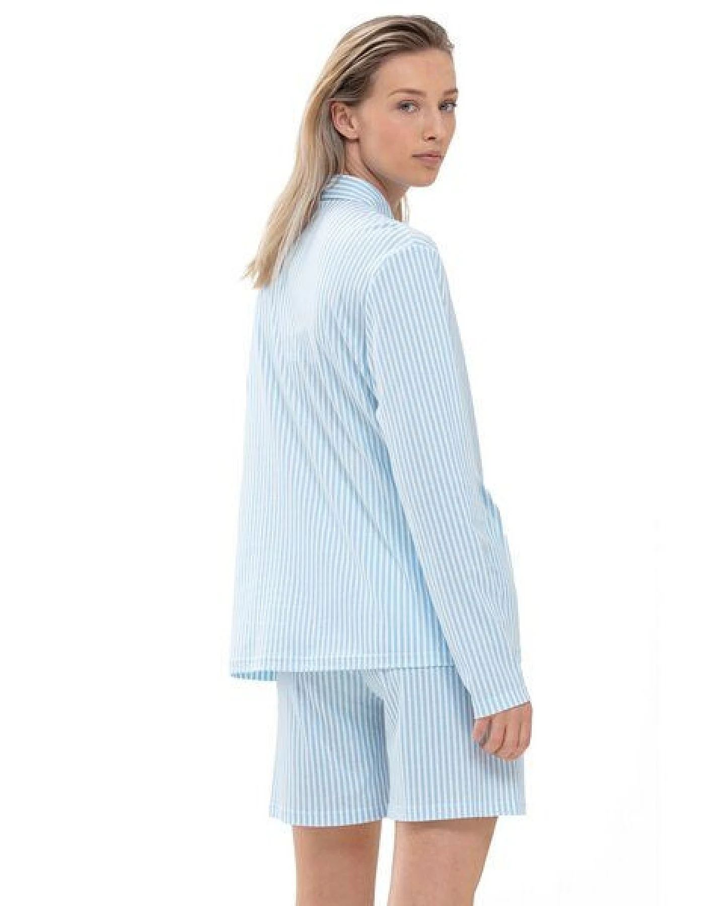 Mey Damen Pyjama Shirt langarm Sleepsation Bio-Baumwolle – Ansicht 2