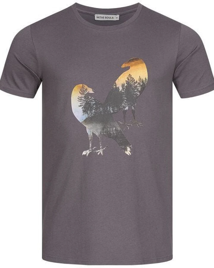NATIVE SOULS T-Shirt Herren - Two Crows