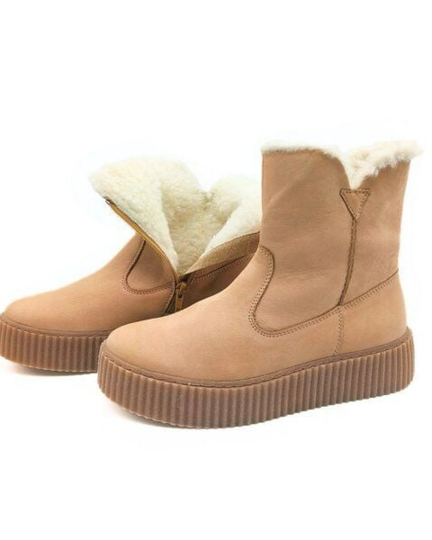 Werner 1911 Stiefelette - Bootie mit Warmfutter Polarfuchs – Ansicht 2
