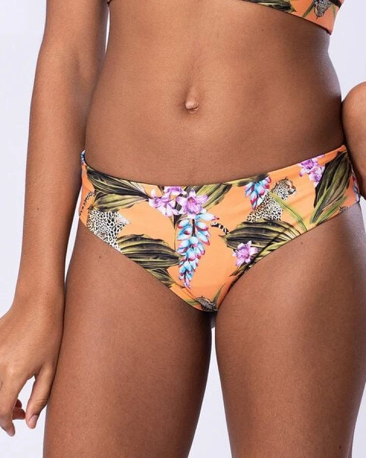 Flying Love Birds "Exotic Orange" - Bikini Hose zum Wenden - Schwarz