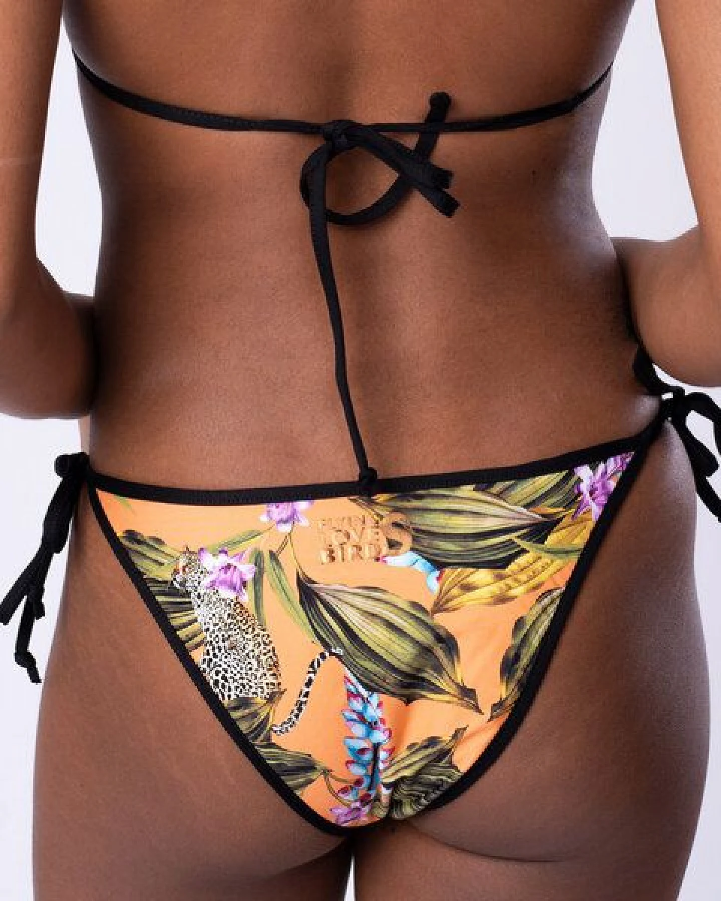 Flying Love Birds "Exotic Orange" - Tie Tanga Bikinihöschen – Ansicht 3