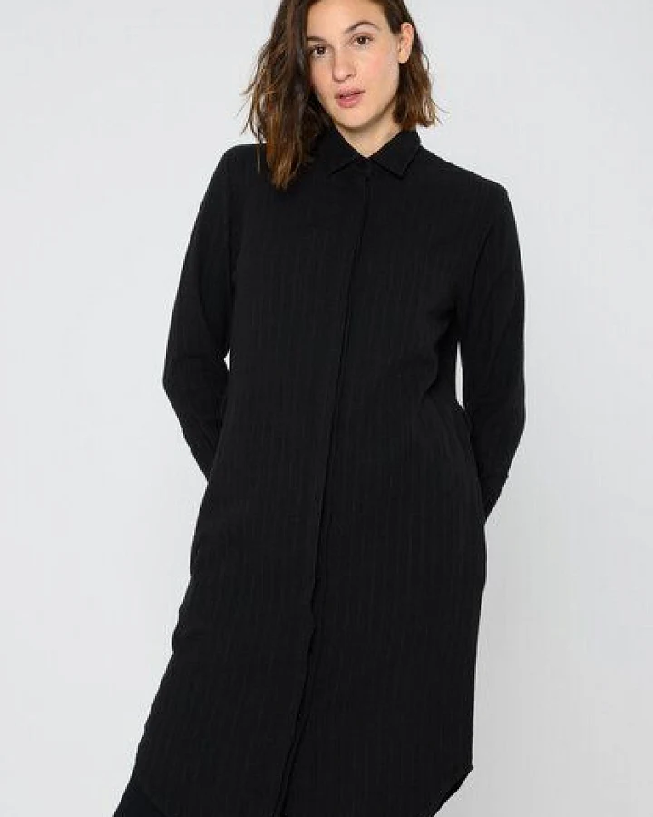 ThokkThokk Damen Shirtkleid TT83 PINSTRIPE aus Biobaumwolle