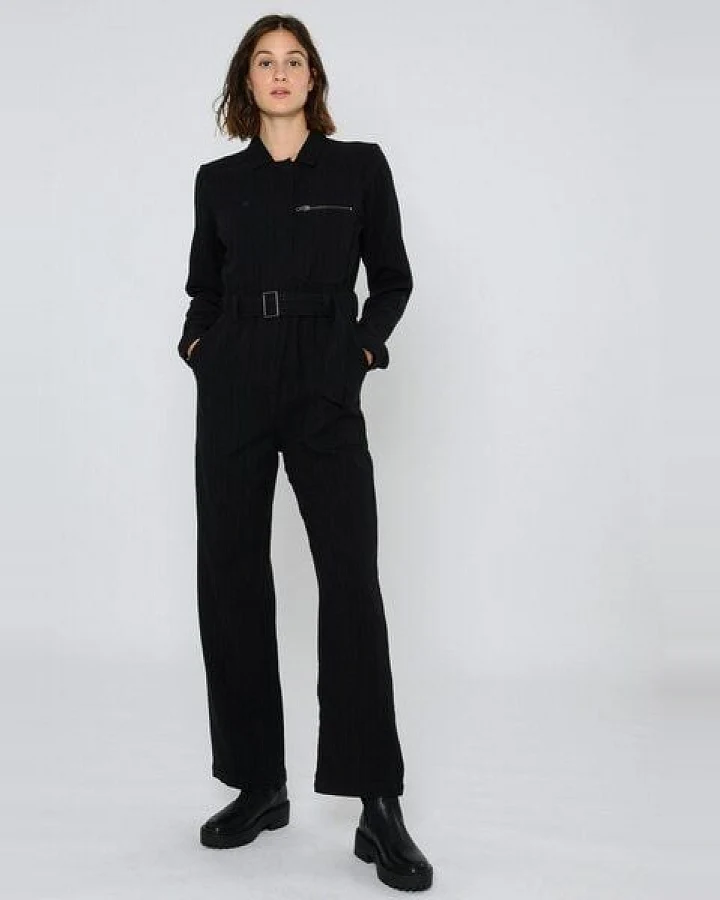 ThokkThokk Damen Jumpsuit TT56 PINSTRIPE aus Biobaumwolle