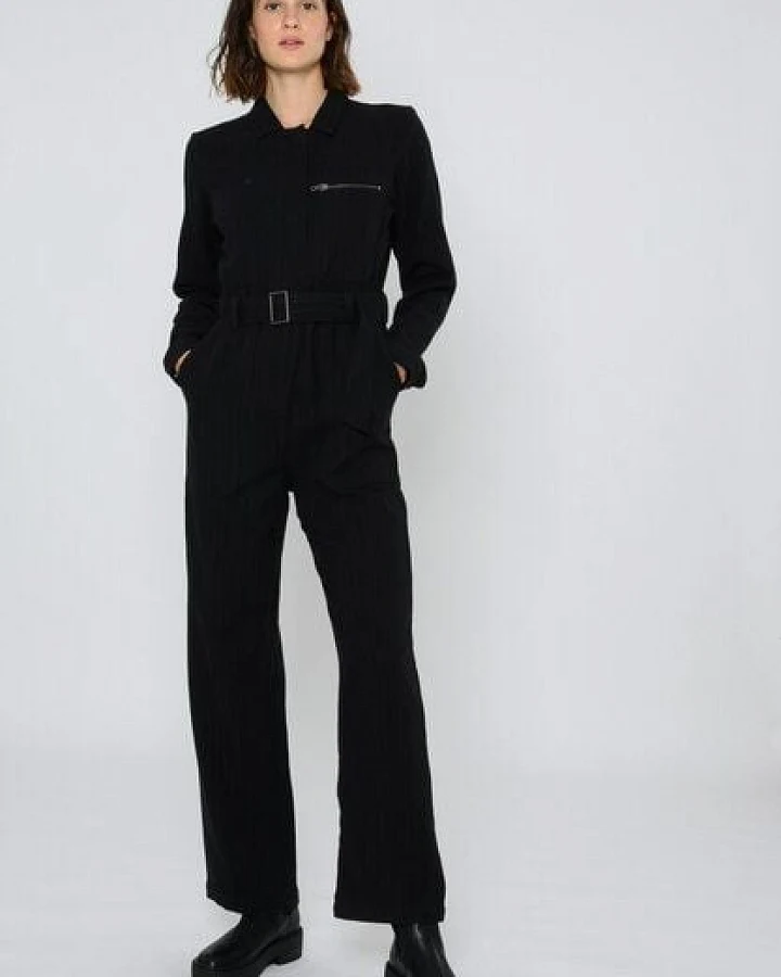 ThokkThokk Damen Jumpsuit TT56 PINSTRIPE aus Biobaumwolle