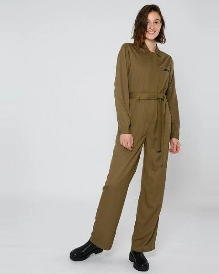 ThokkThokk Damen Jumpsuit TT56 aus LENZING ECOVERO Viskose