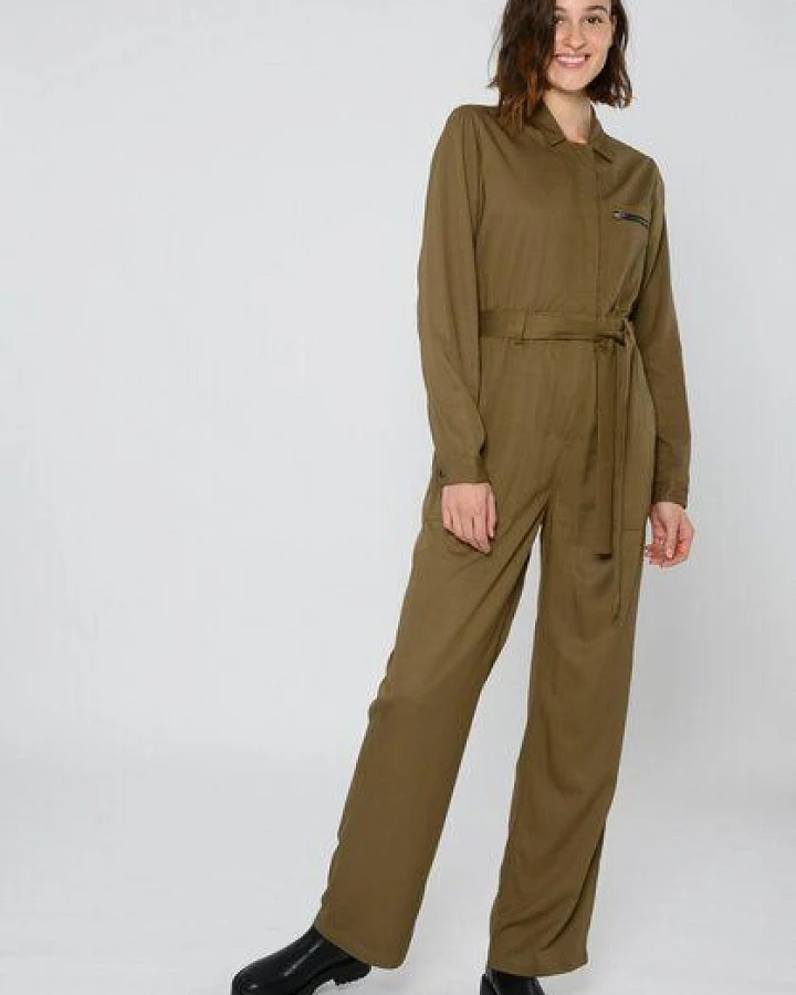 ThokkThokk Damen Jumpsuit TT56 aus LENZING ECOVERO Viskose