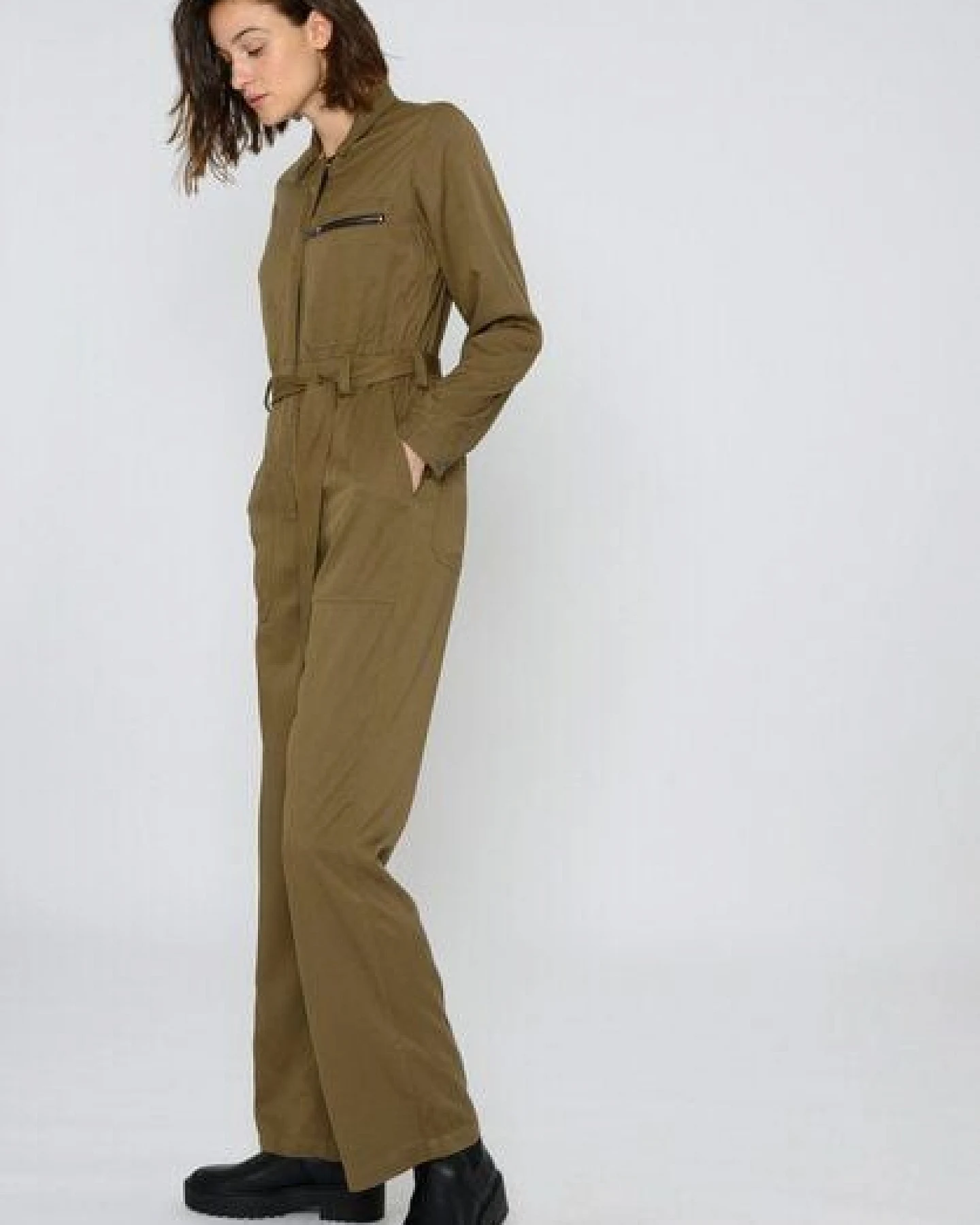 ThokkThokk Damen Jumpsuit TT56 aus LENZING ECOVERO Viskose – Ansicht 3