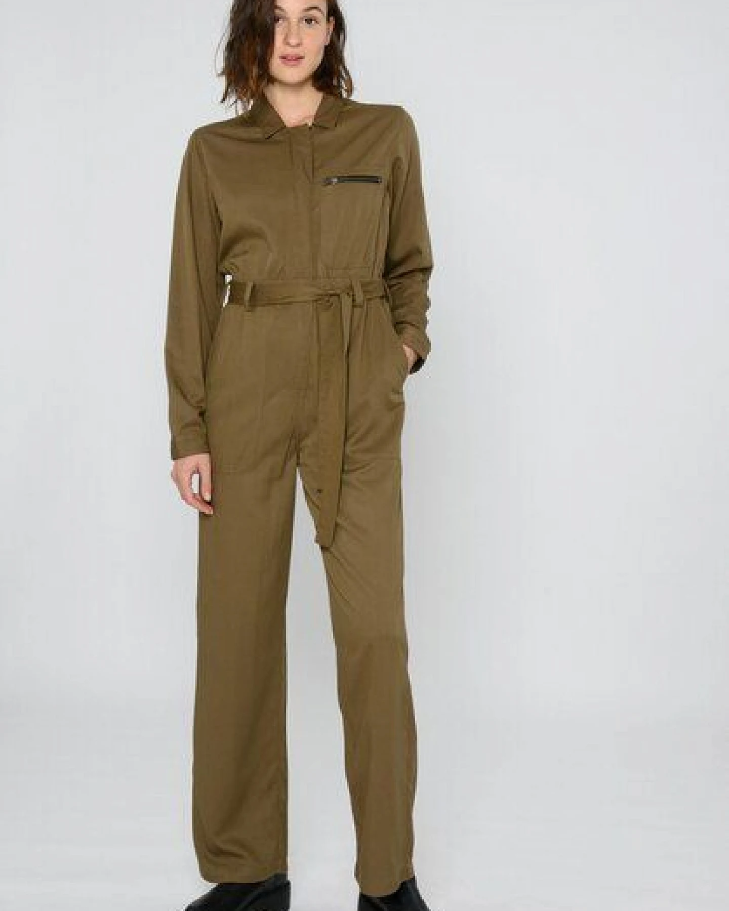 ThokkThokk Damen Jumpsuit TT56 aus LENZING ECOVERO Viskose – Ansicht 2