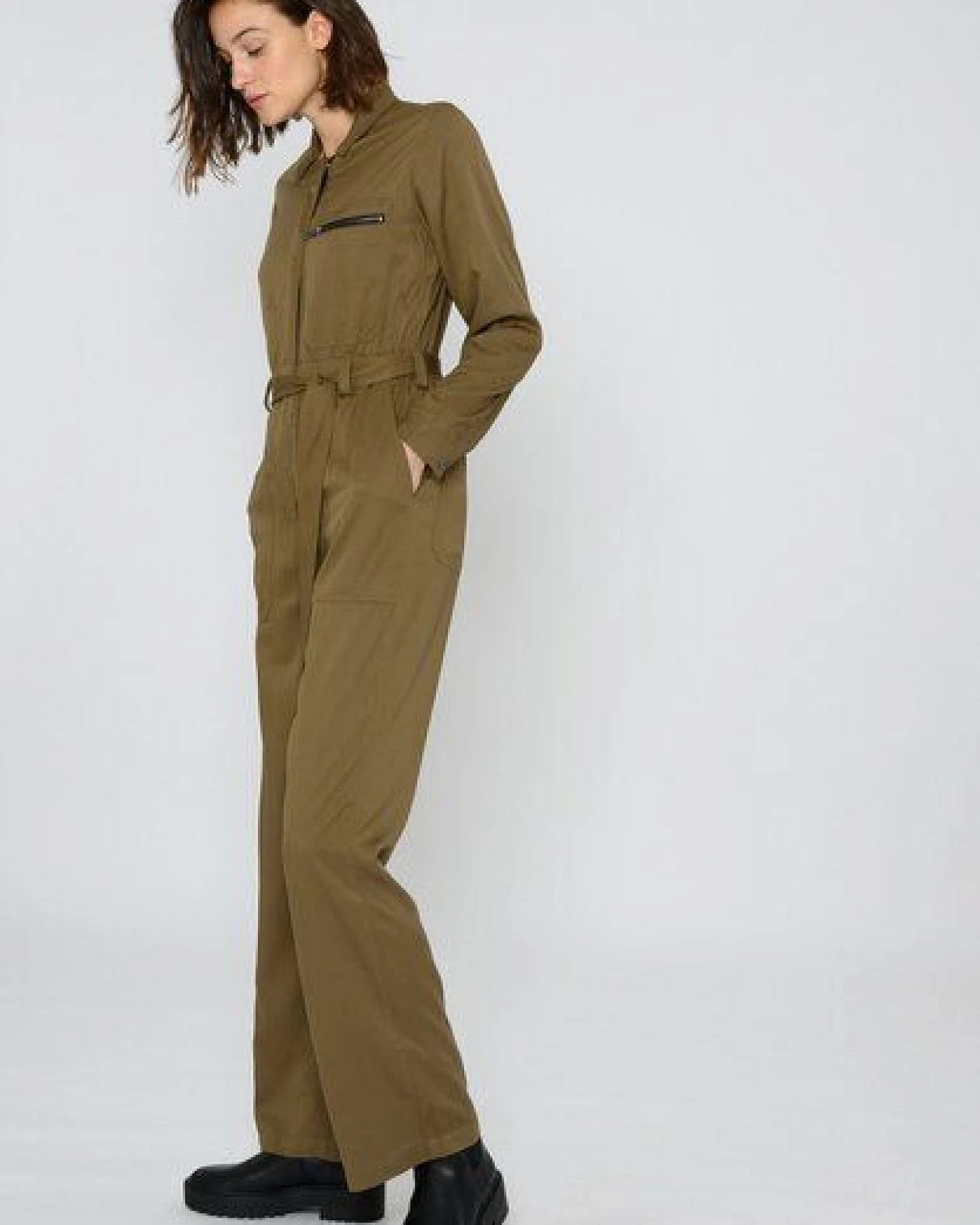 ThokkThokk Damen Jumpsuit TT56 aus LENZING ECOVERO Viskose – Ansicht 3